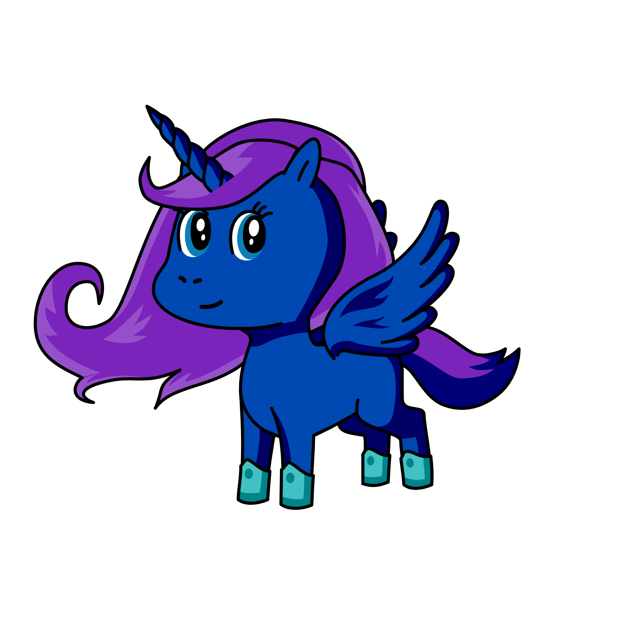 moonlight, the unicorn
