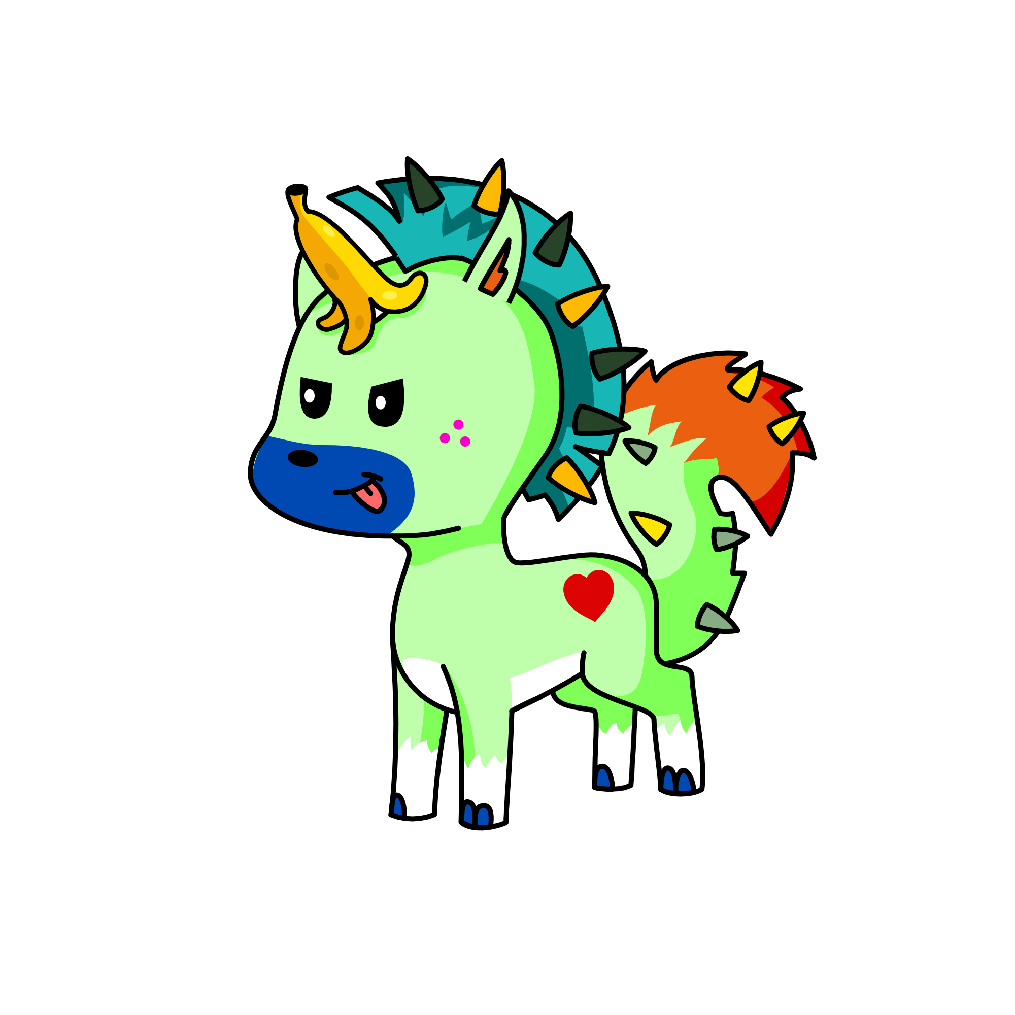 The Young Rock, the unicorn