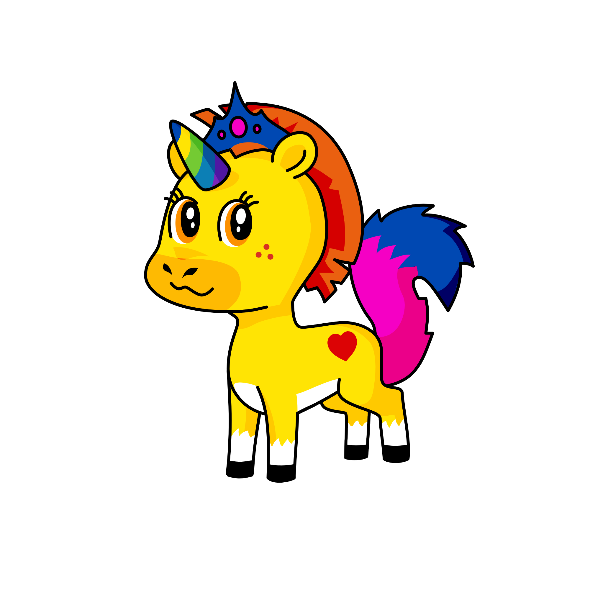 rainbow, the unicorn