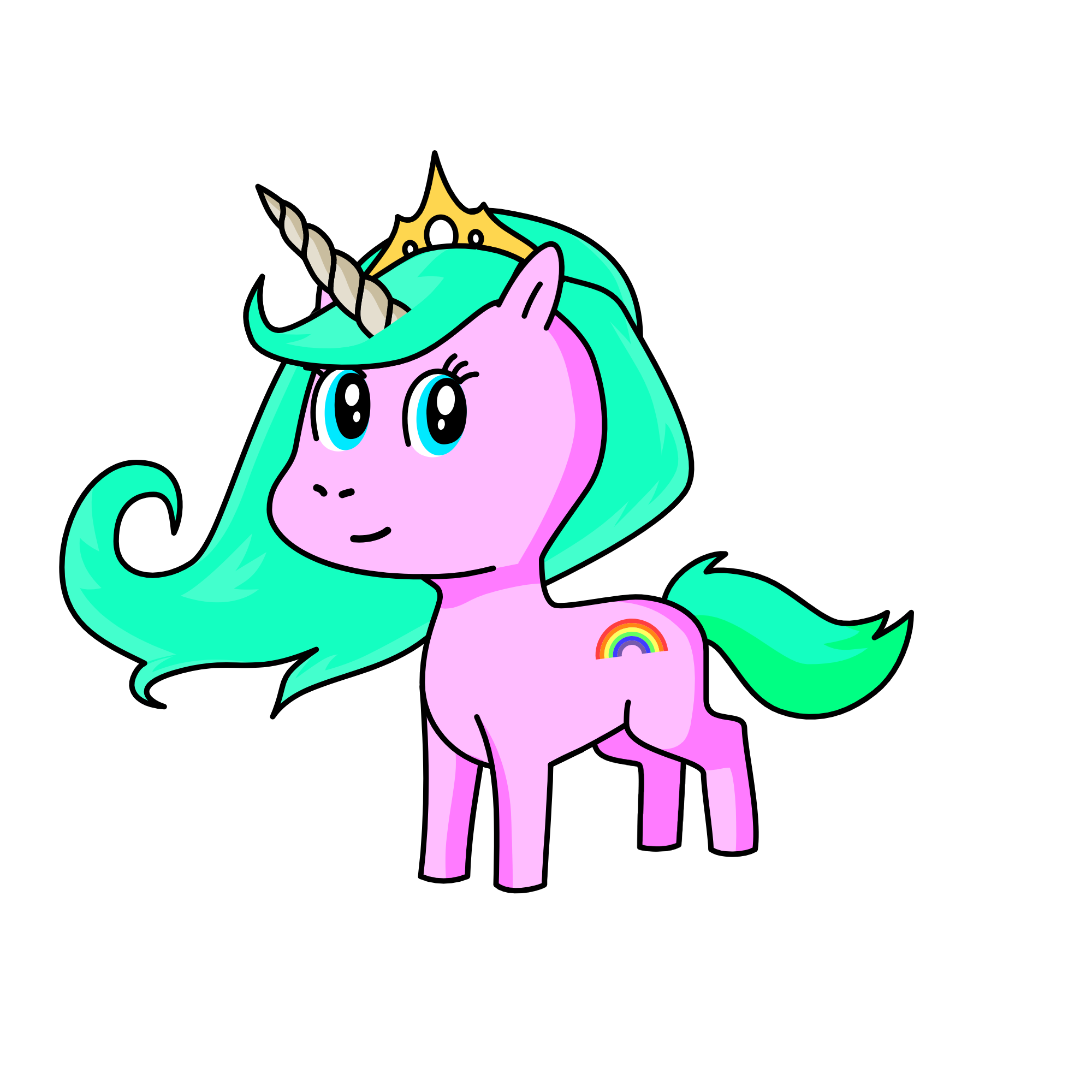 Glitter, the unicorn