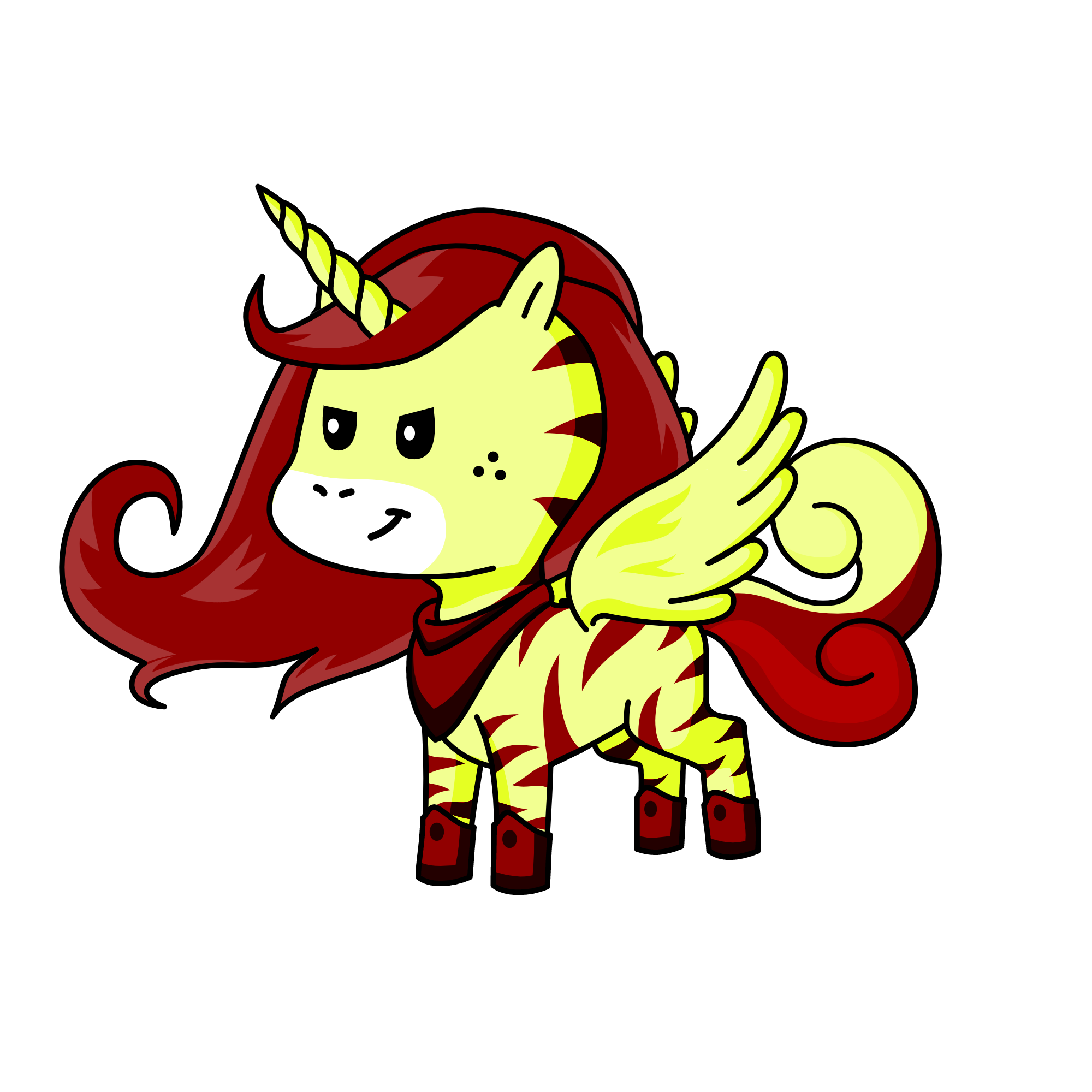 Winter, the unicorn