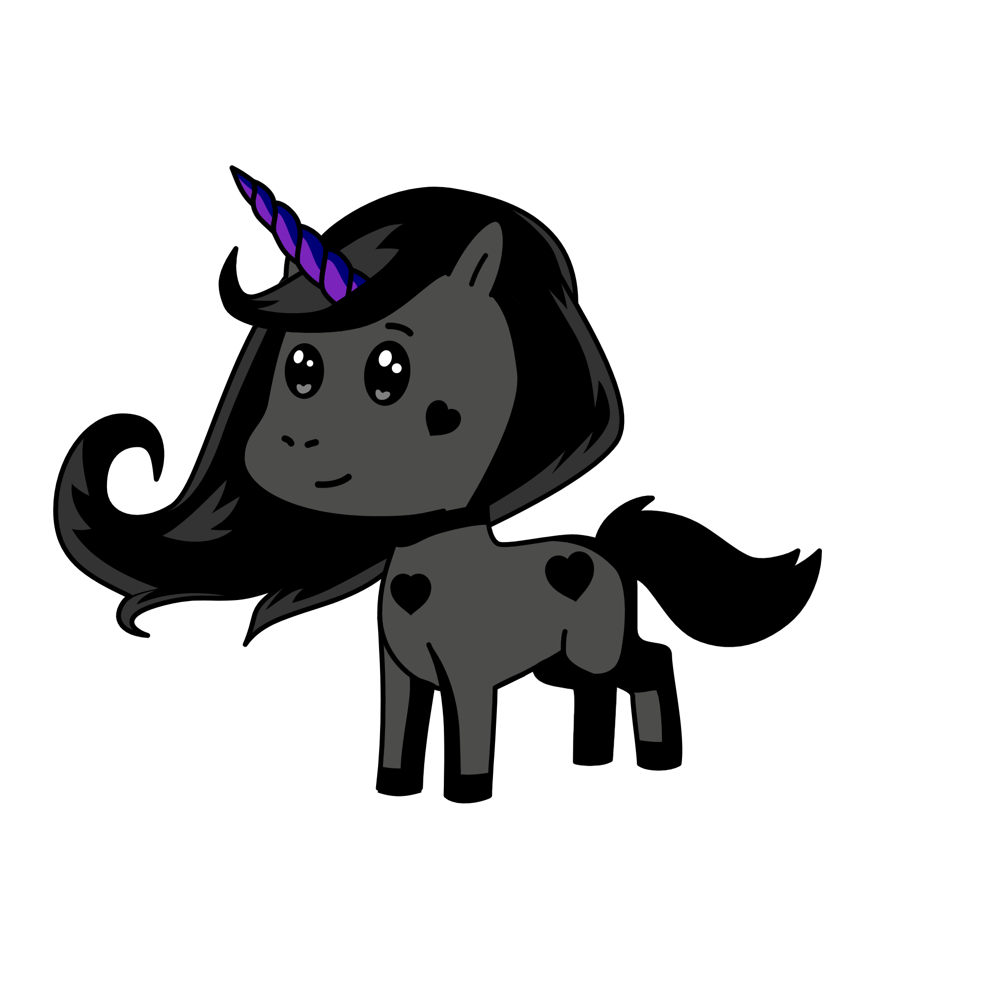 Midnight, the unicorn