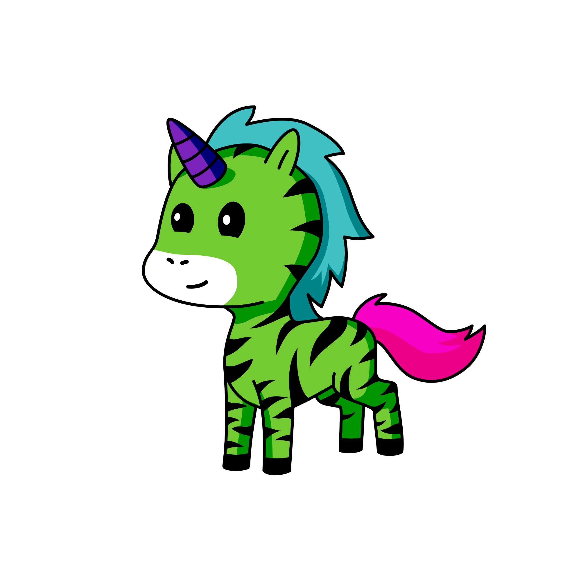blacklight lucy, the unicorn