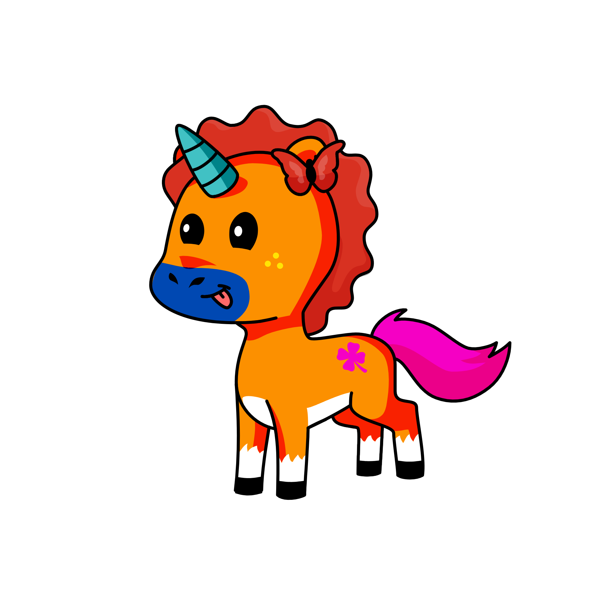 Sunset Safari, the unicorn