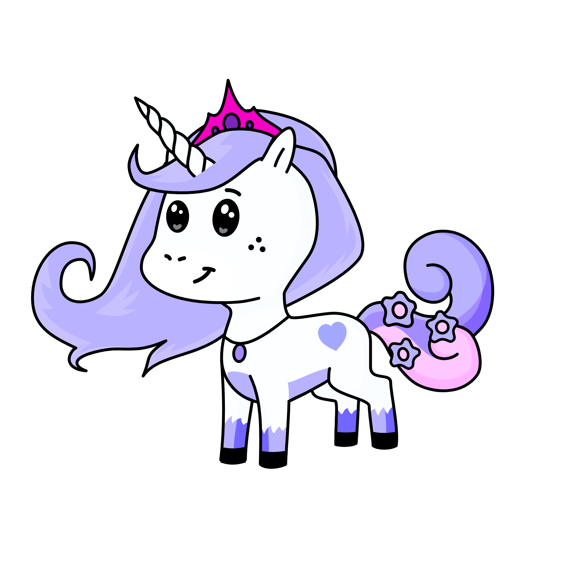 Queen Cloud, the unicorn