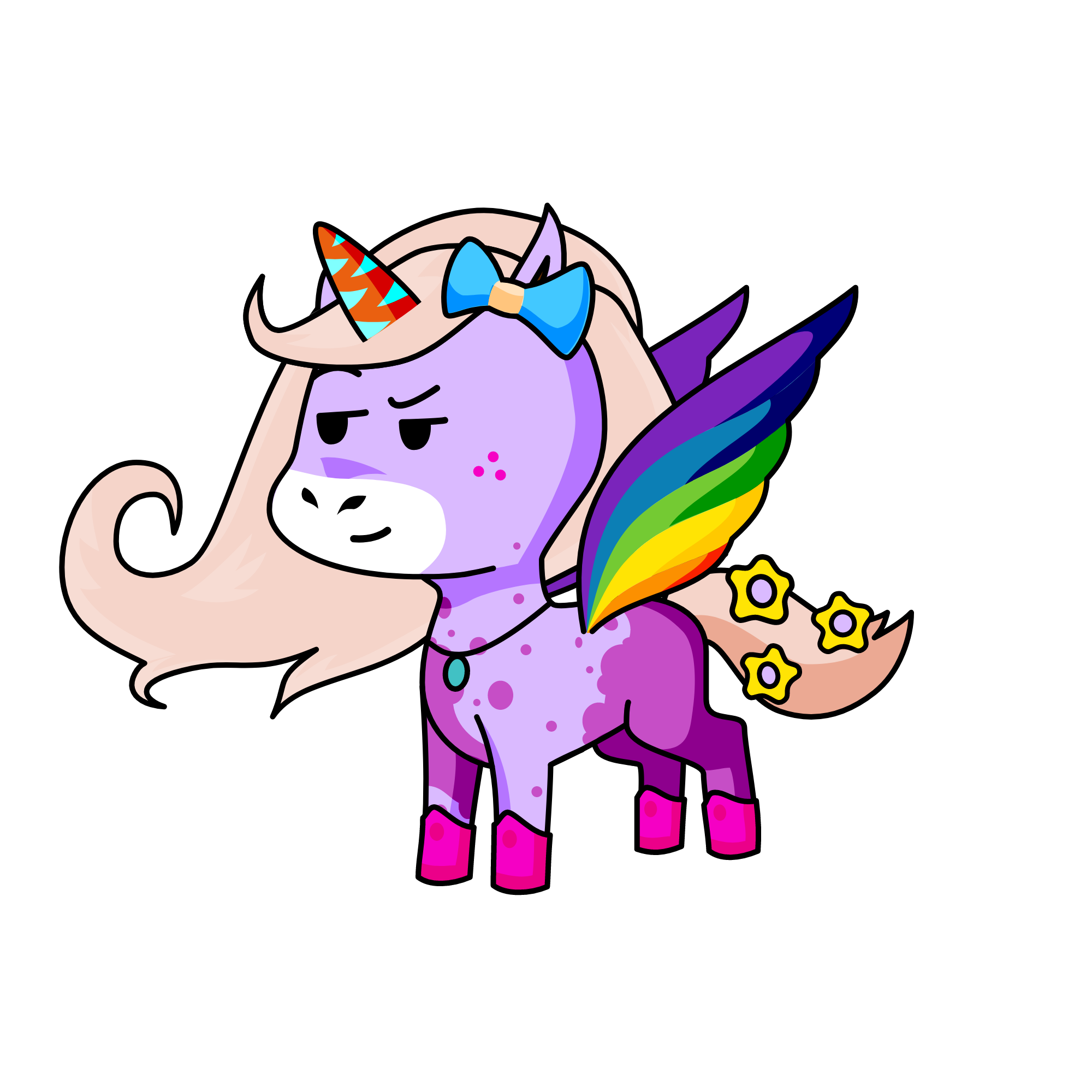 violet, the unicorn