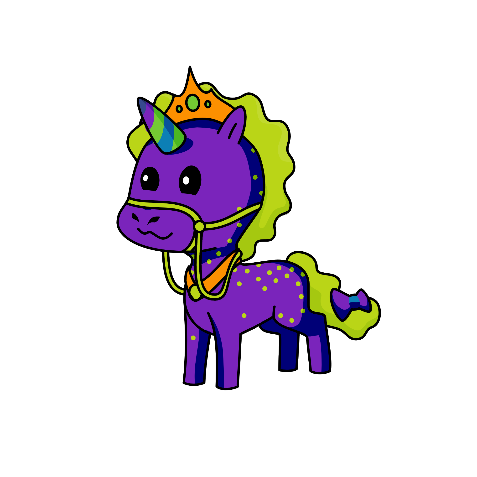 Queen Blaanid, the unicorn