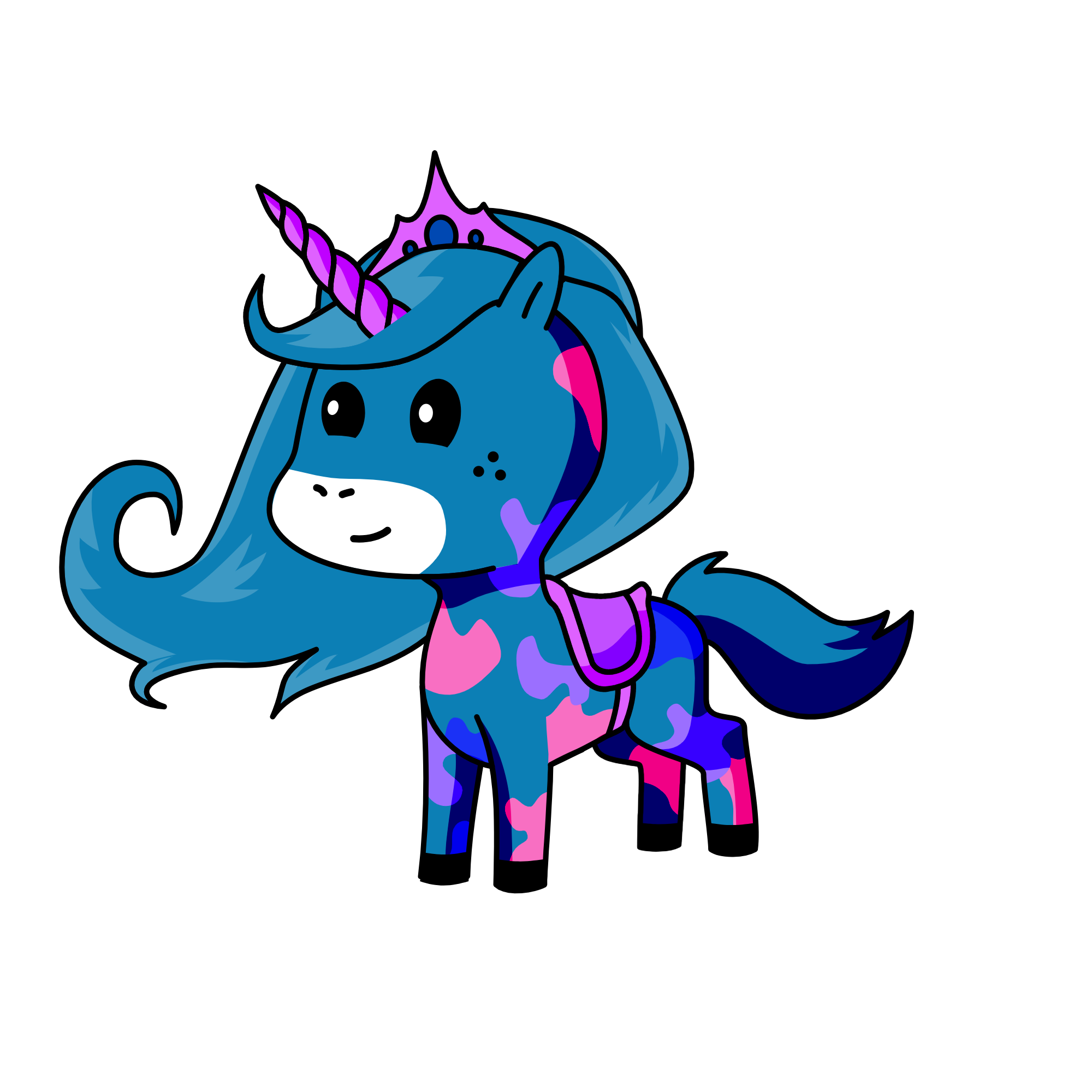 moonlight, the unicorn