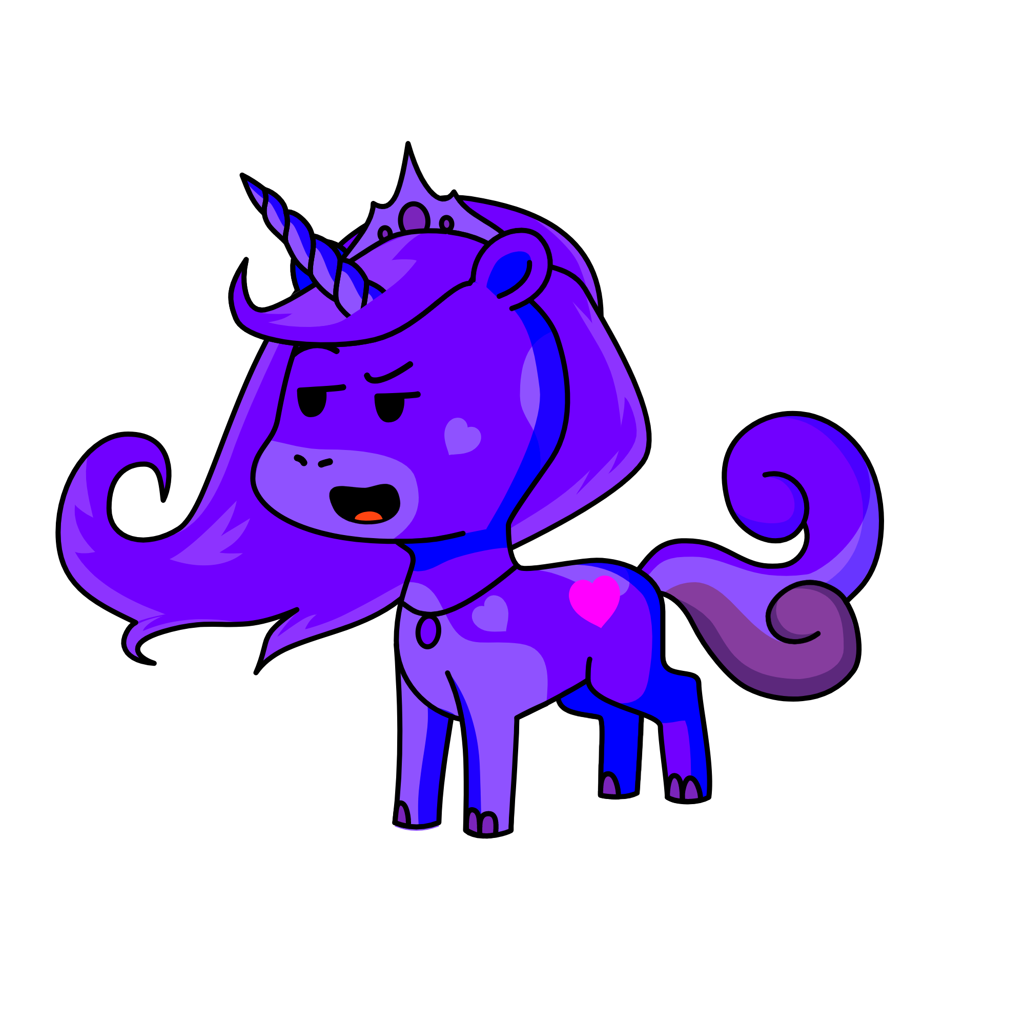 Queen Kayla, the unicorn
