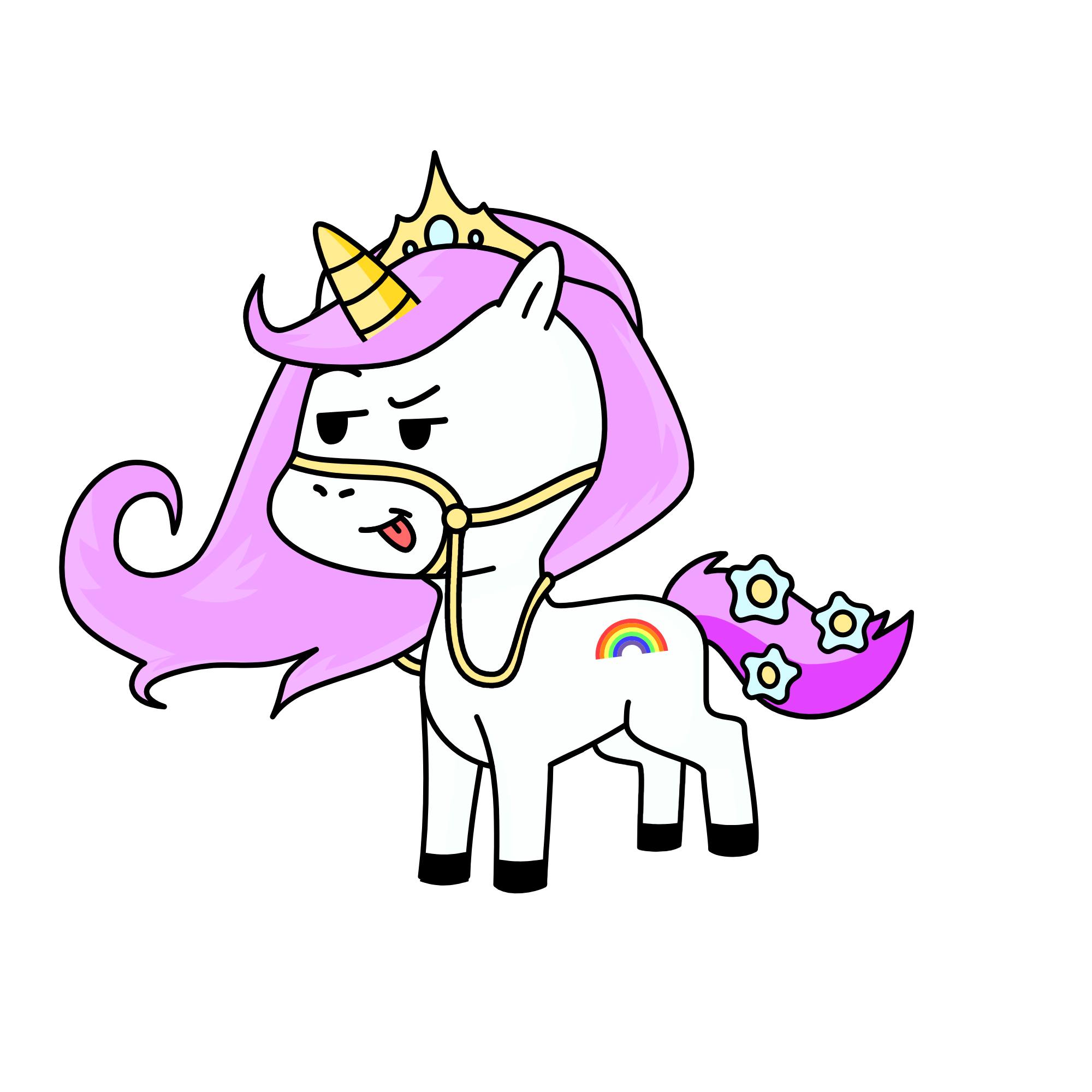 Rainbow, the unicorn
