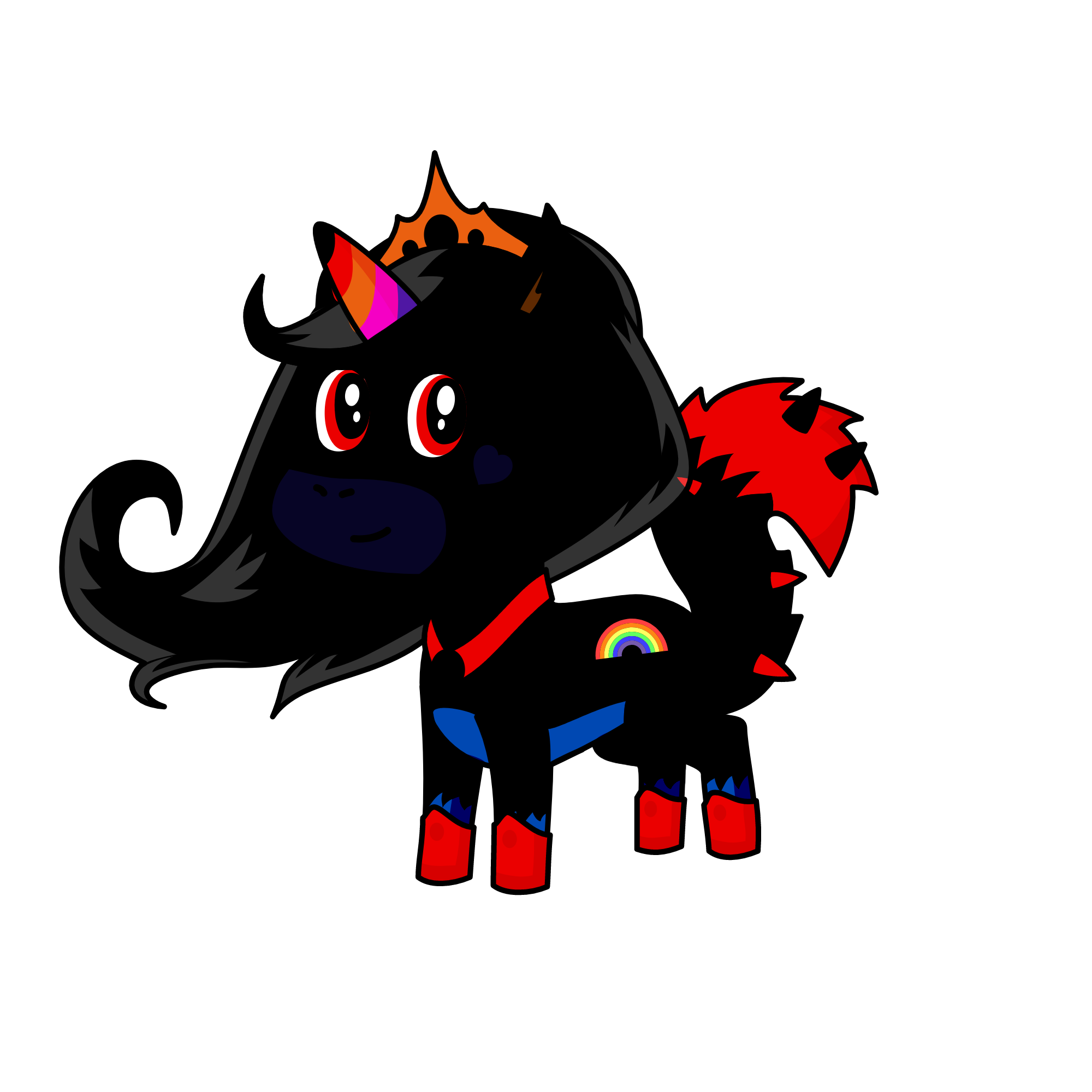 Midnight THE Black 'Corn, the unicorn