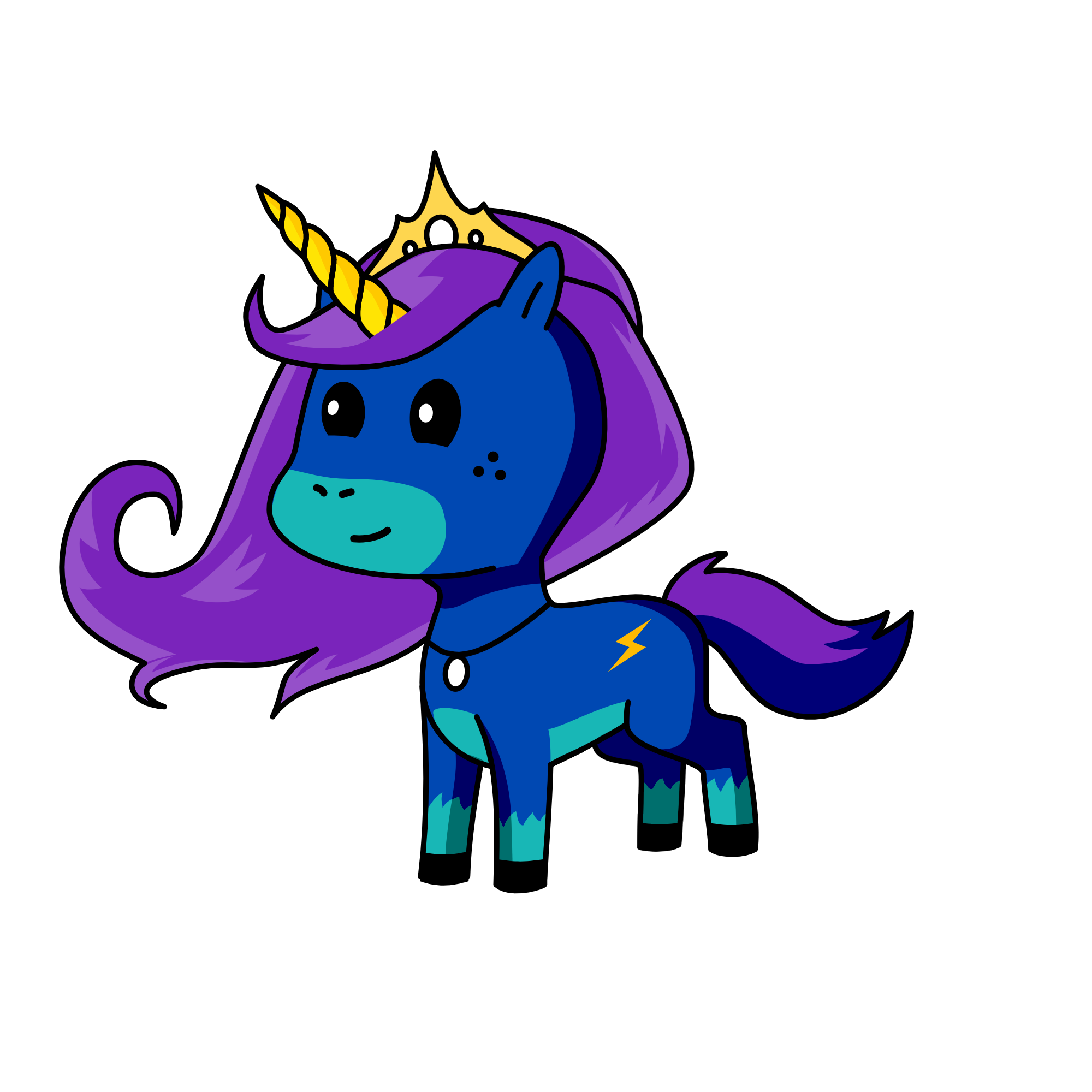 Lightning, the unicorn