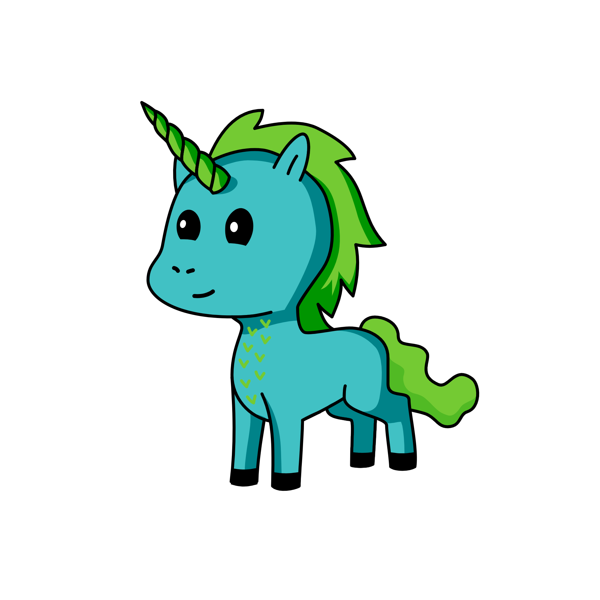 Pengu, the unicorn