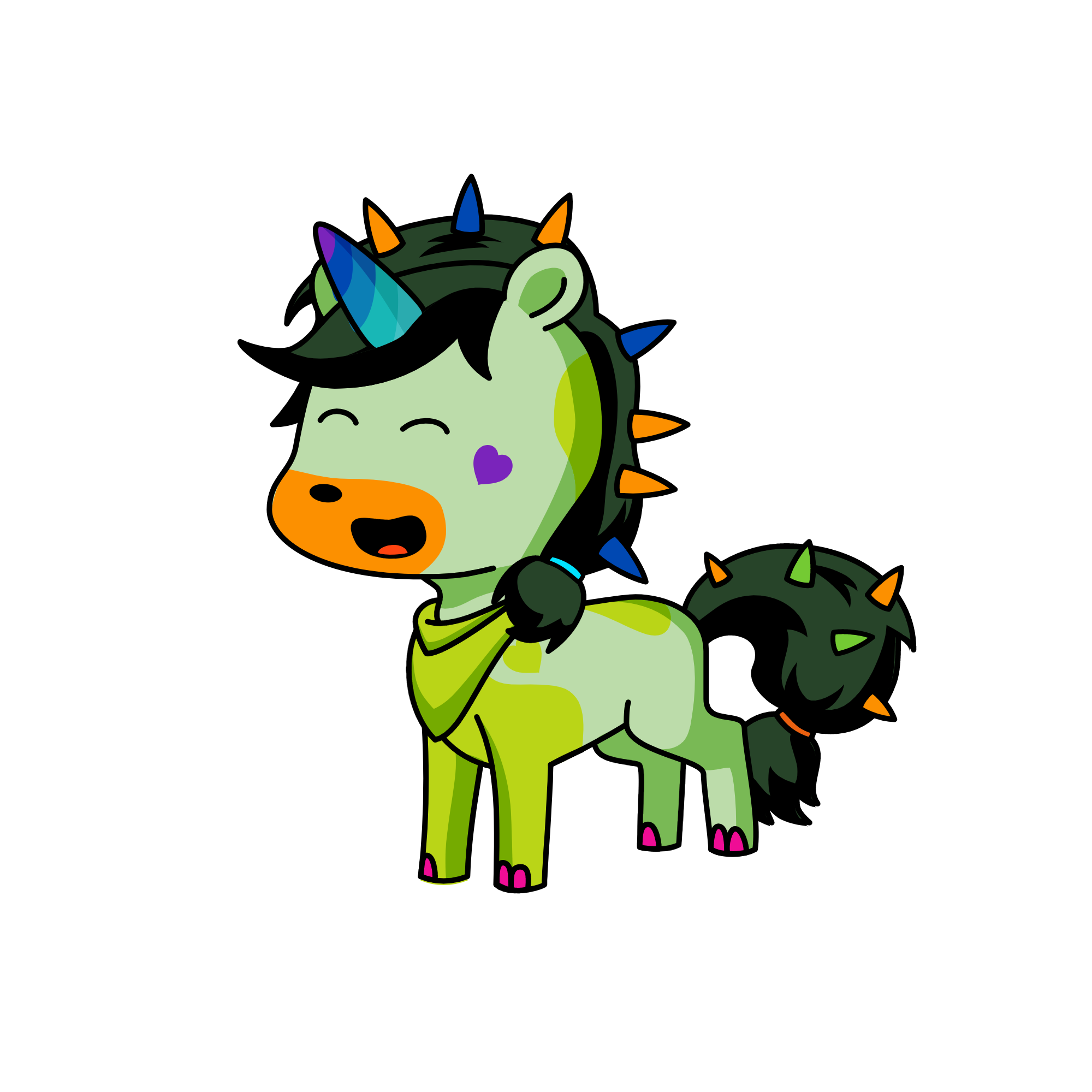 lizard, the unicorn