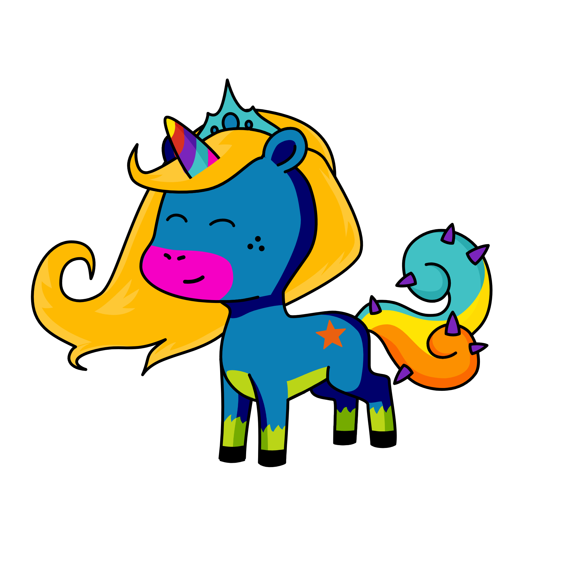 violet, the unicorn