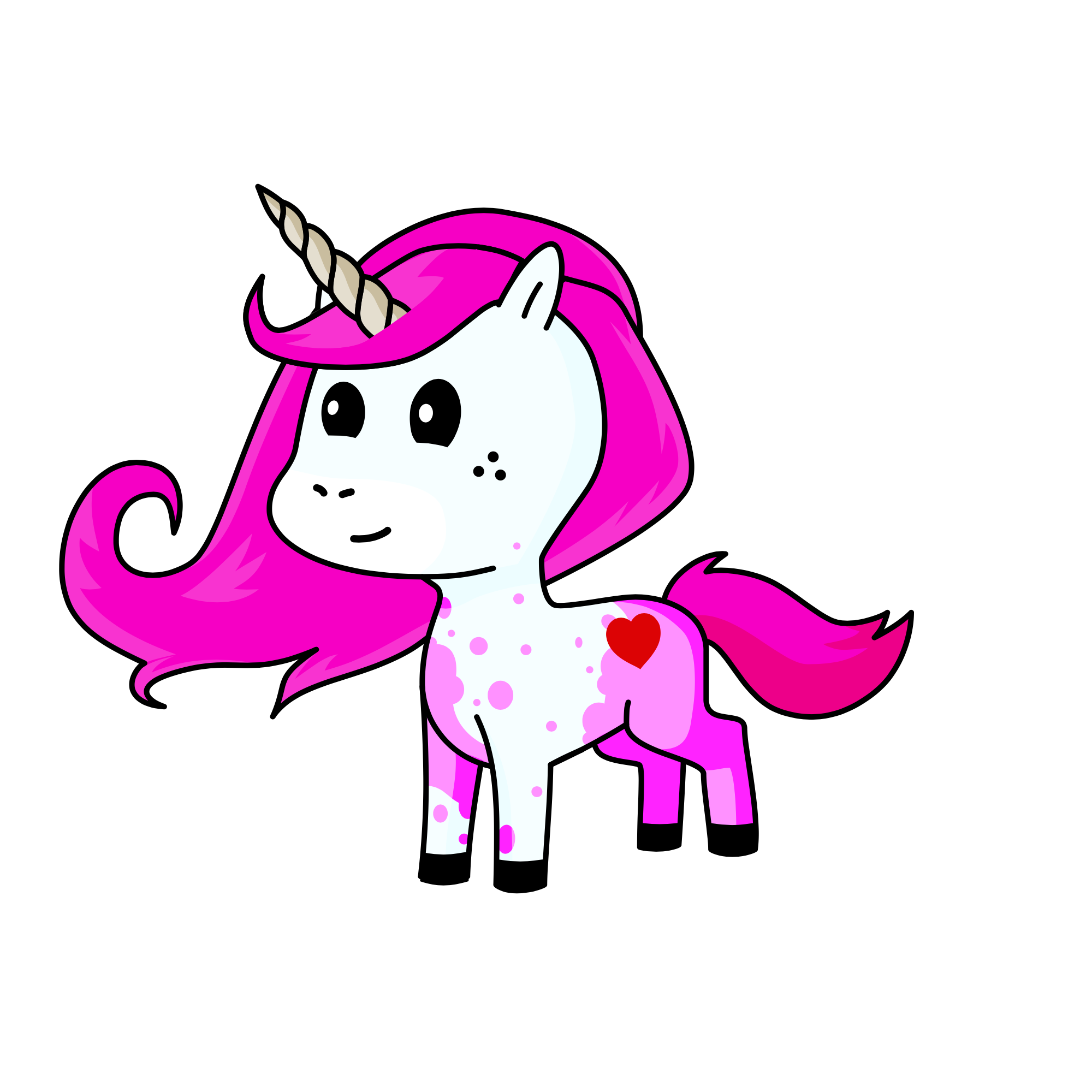 Pinky, the unicorn
