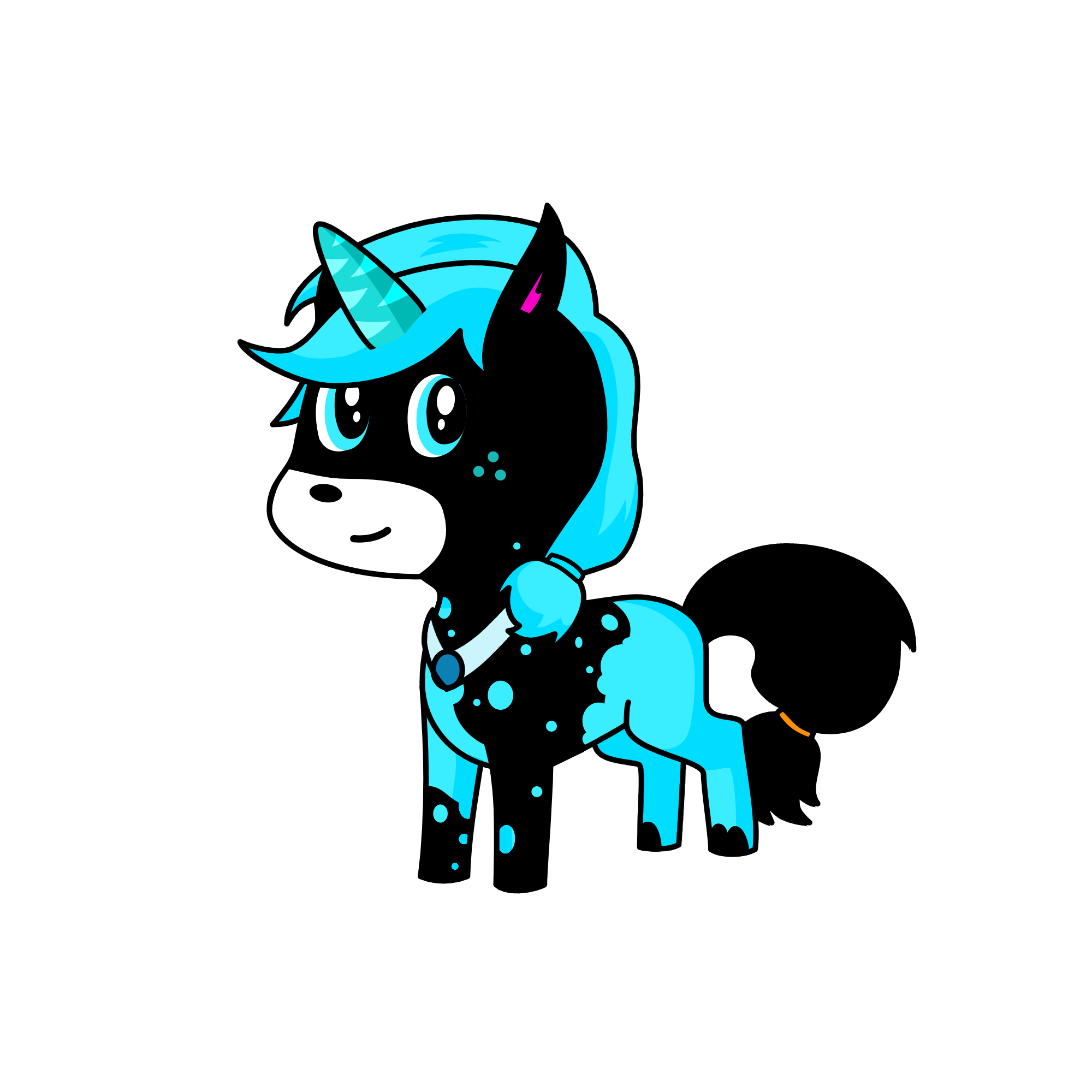 Black widdow, the unicorn