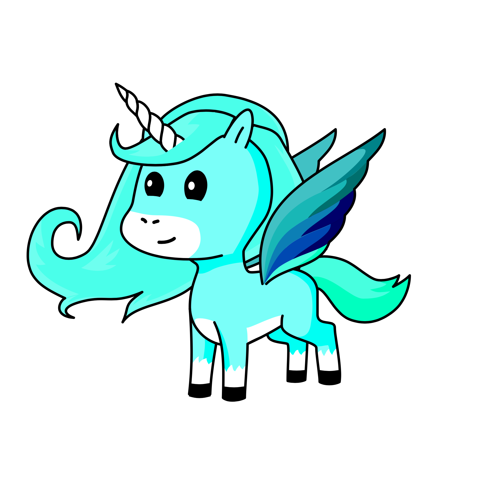 Blueberry , the unicorn