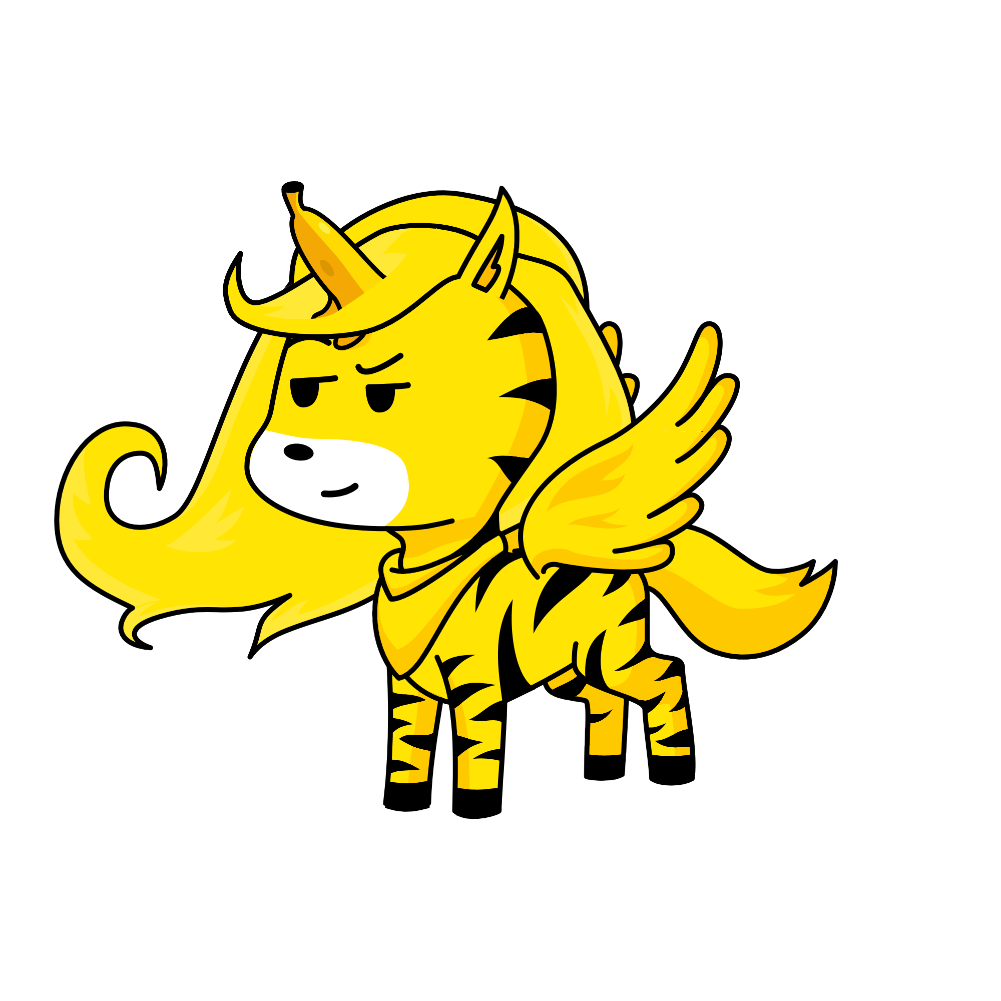 banana, the unicorn