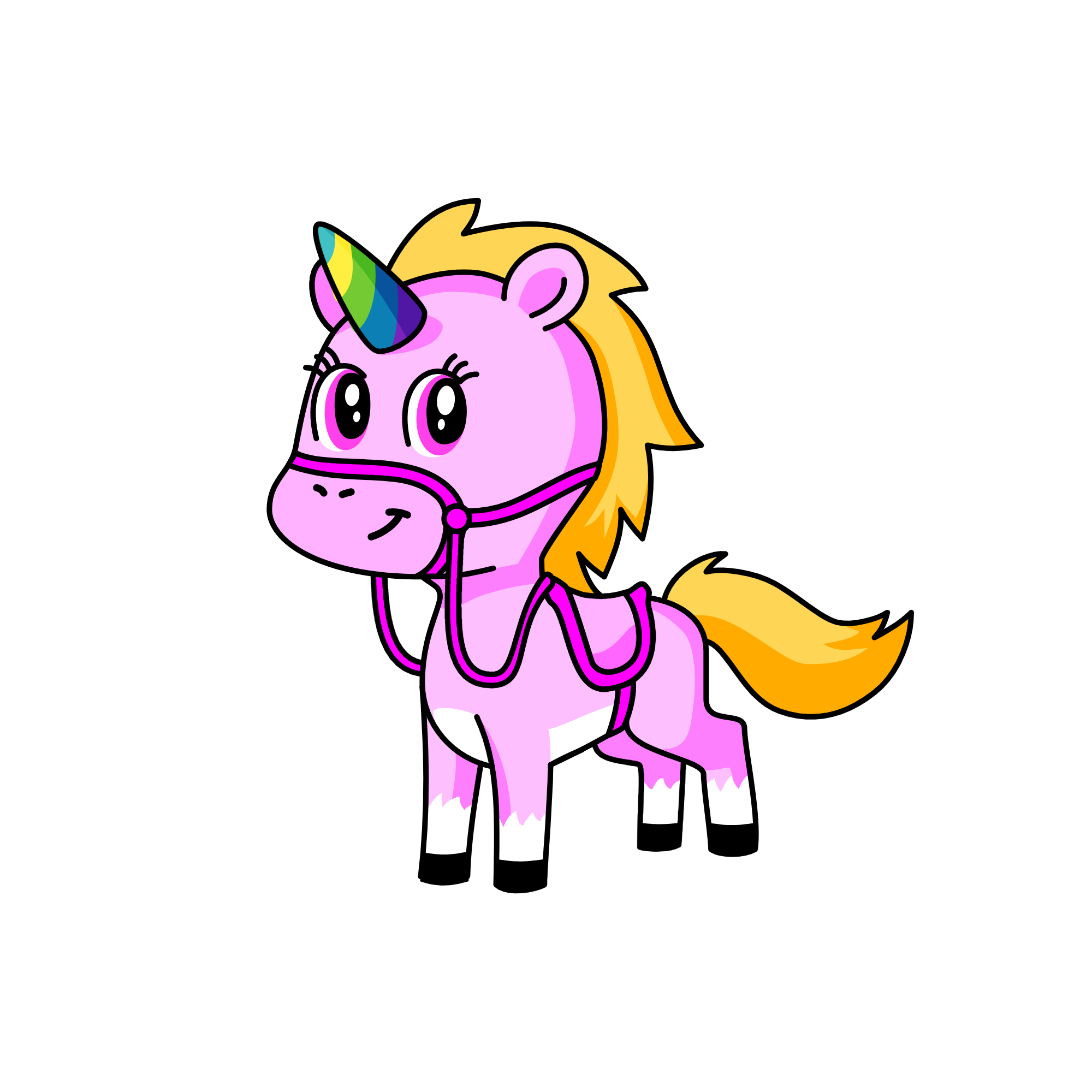 Rainbow, the unicorn