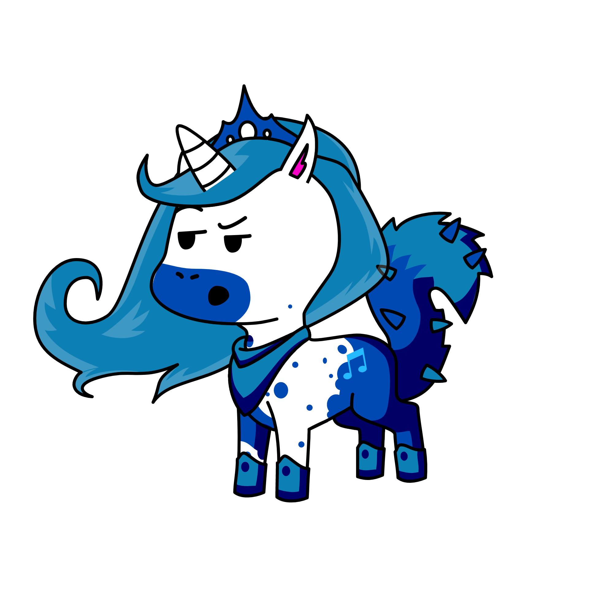 Princess ice, the unicorn