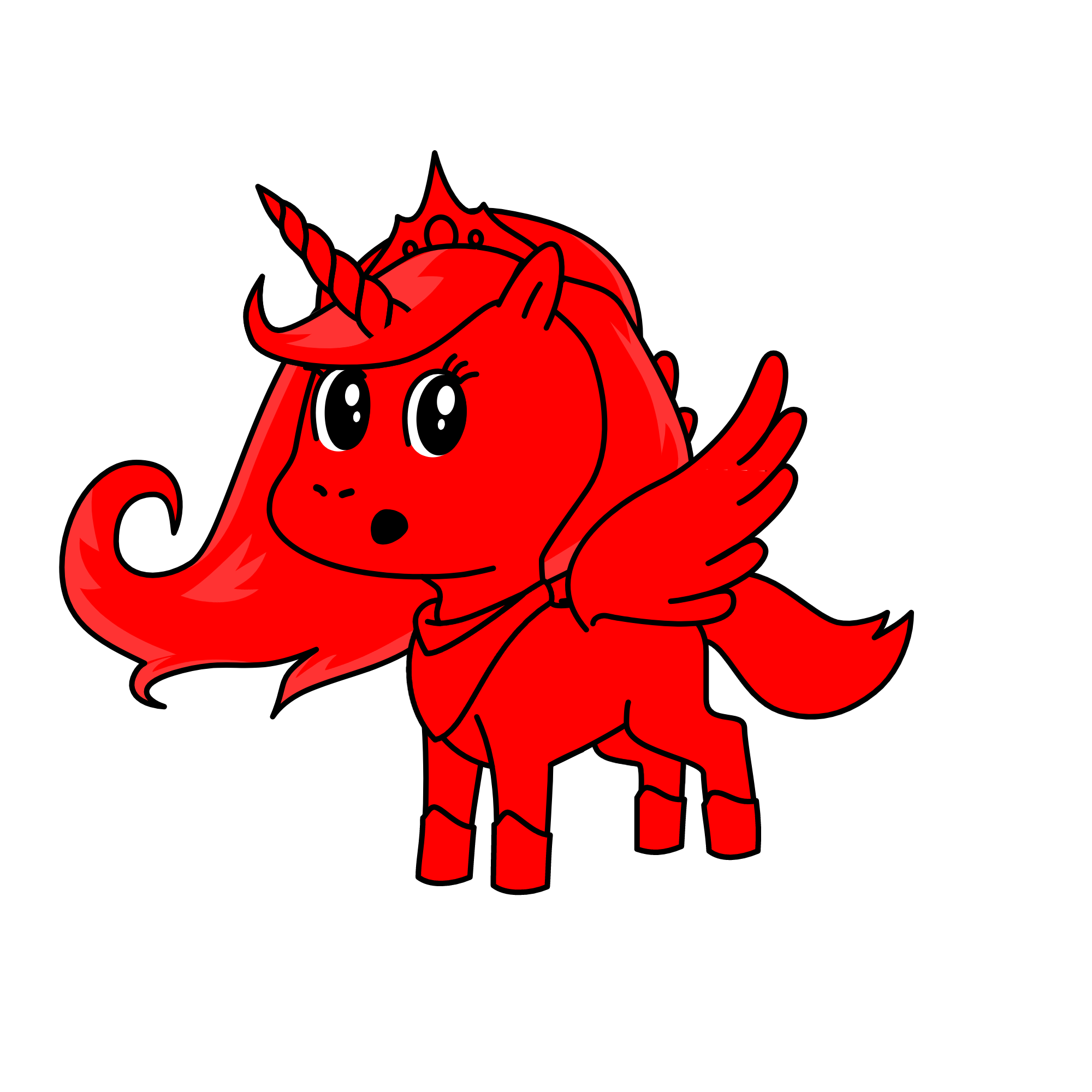 Strawberry Queen, the unicorn