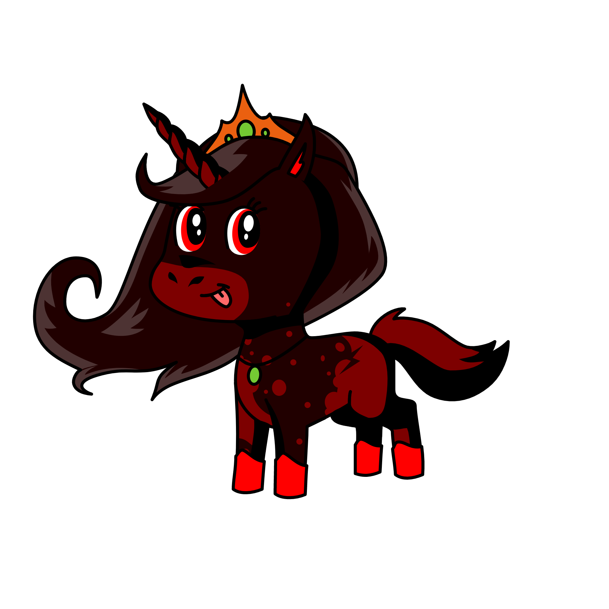 Princess Bloodhorn , the unicorn