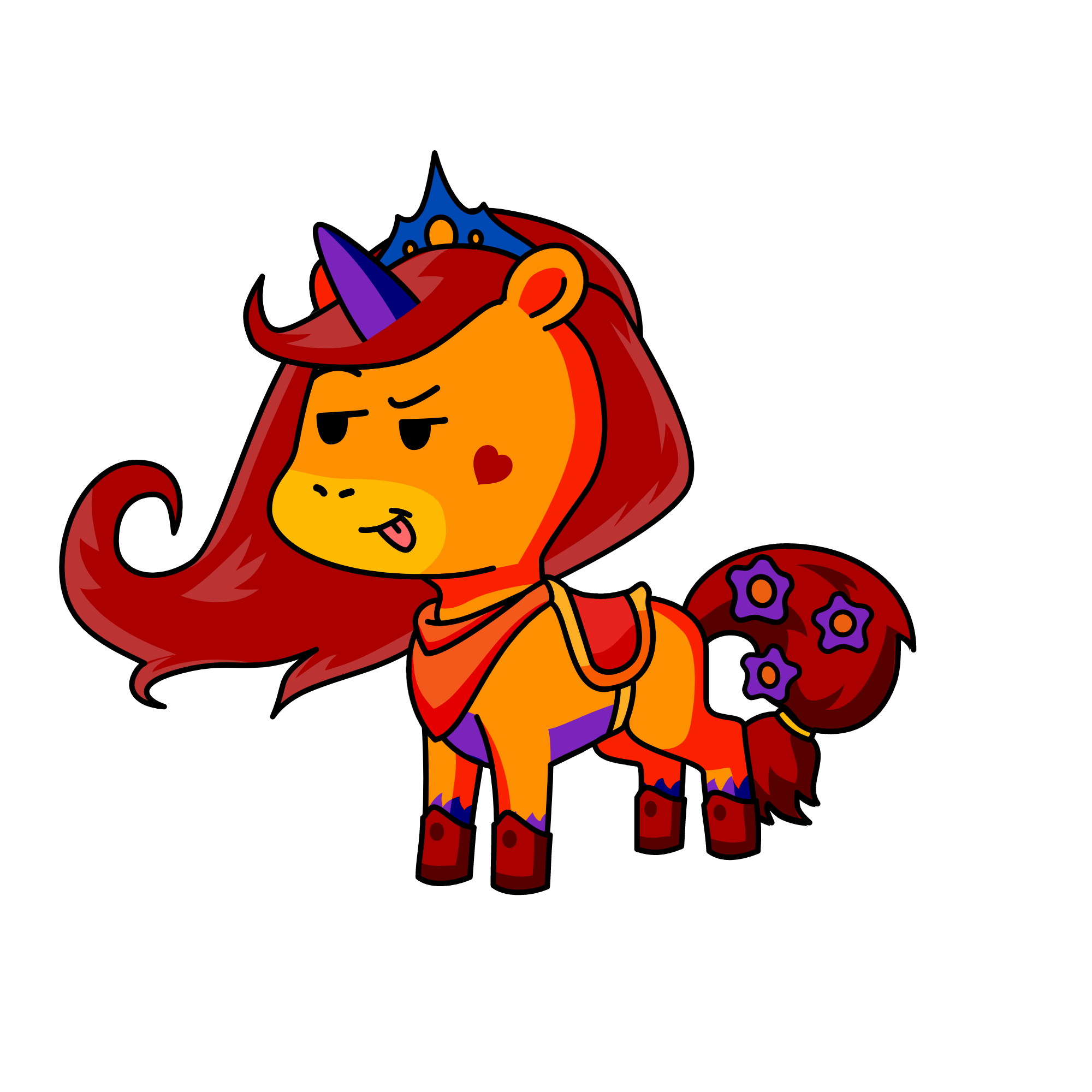 Sunset Fire, the unicorn