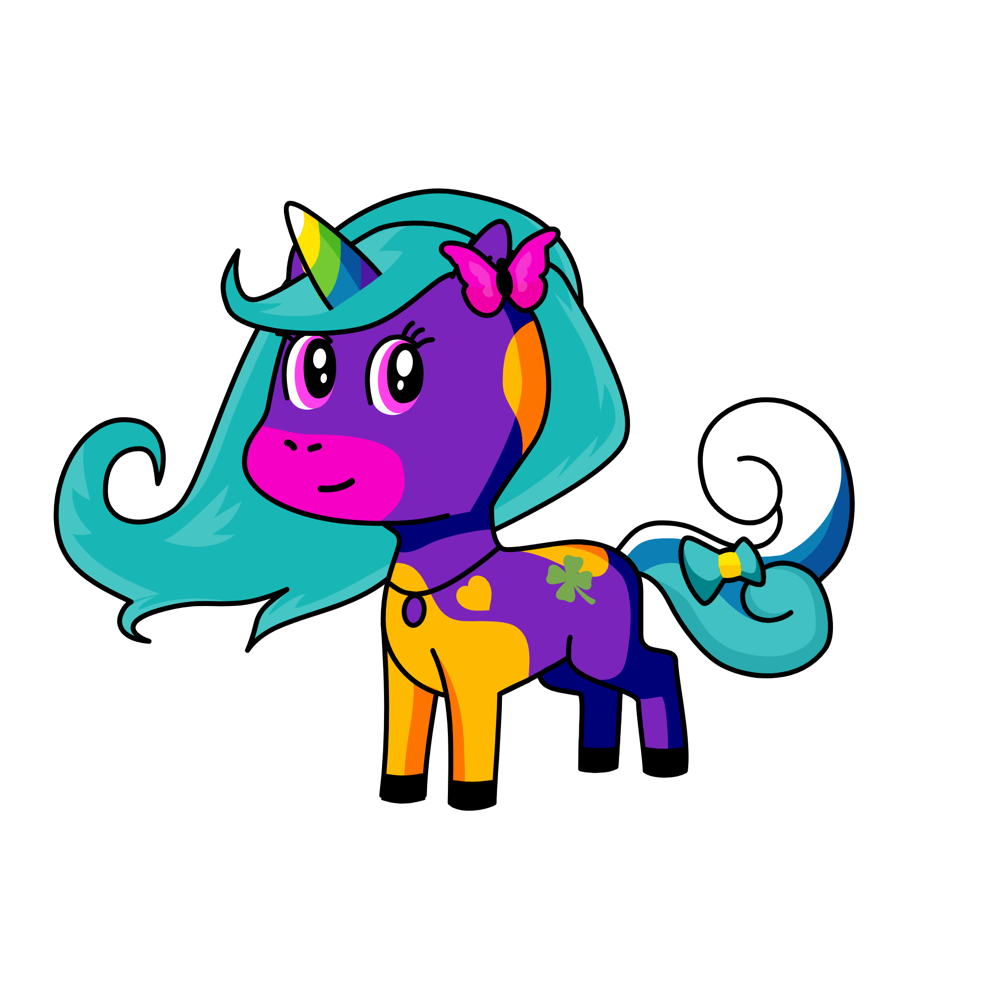 UNICORN POOP, the unicorn