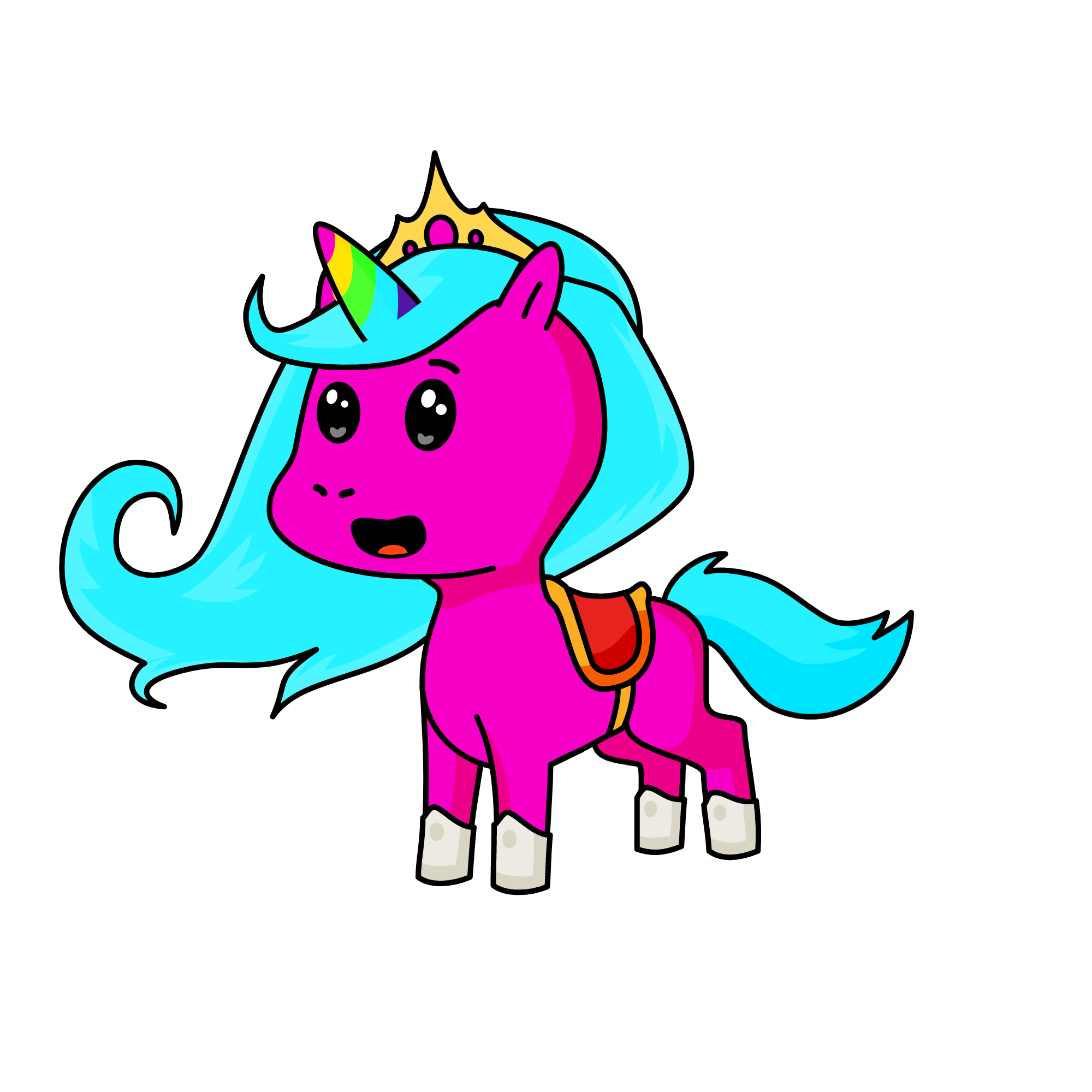 Rainbow Rider, the unicorn
