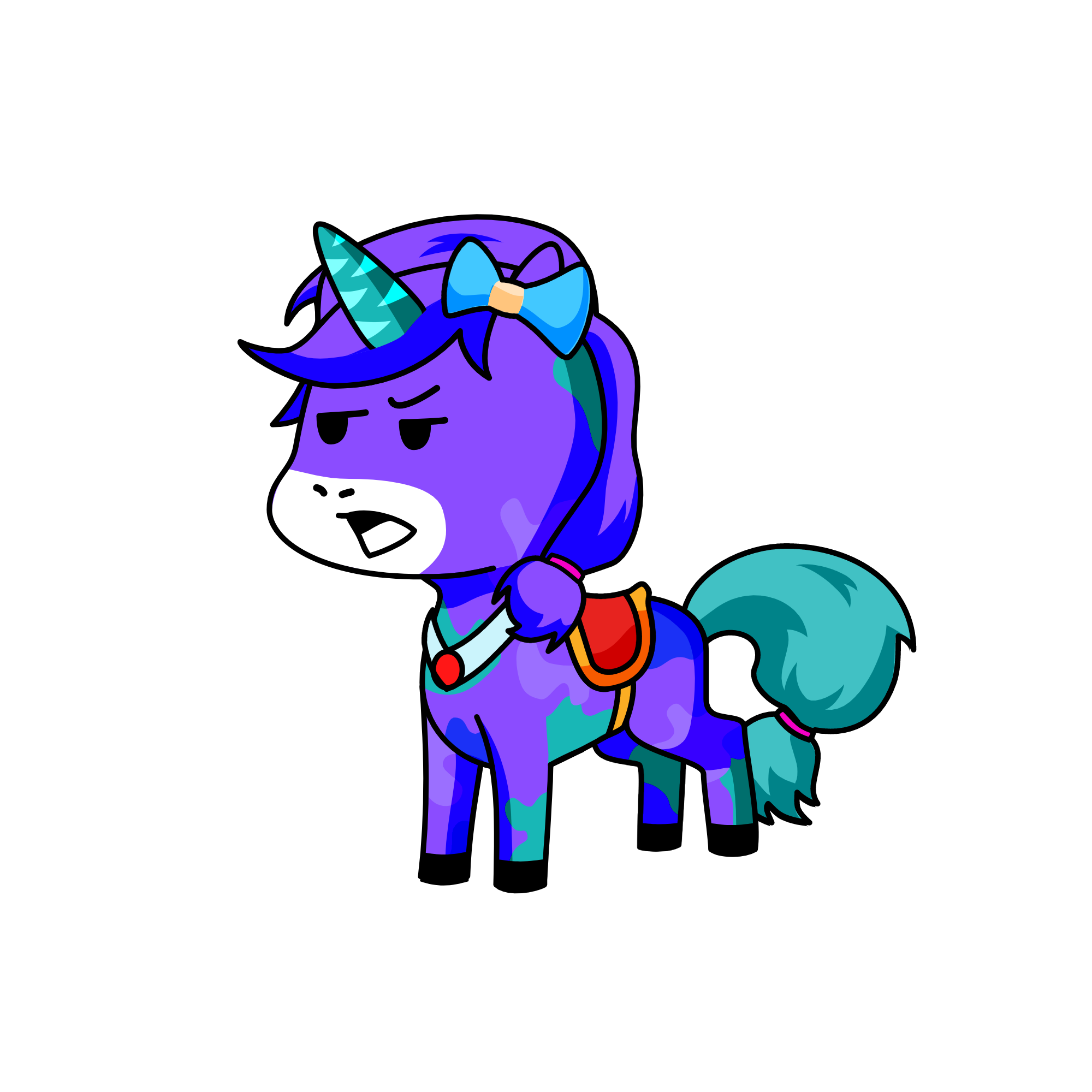 Speedy, the unicorn