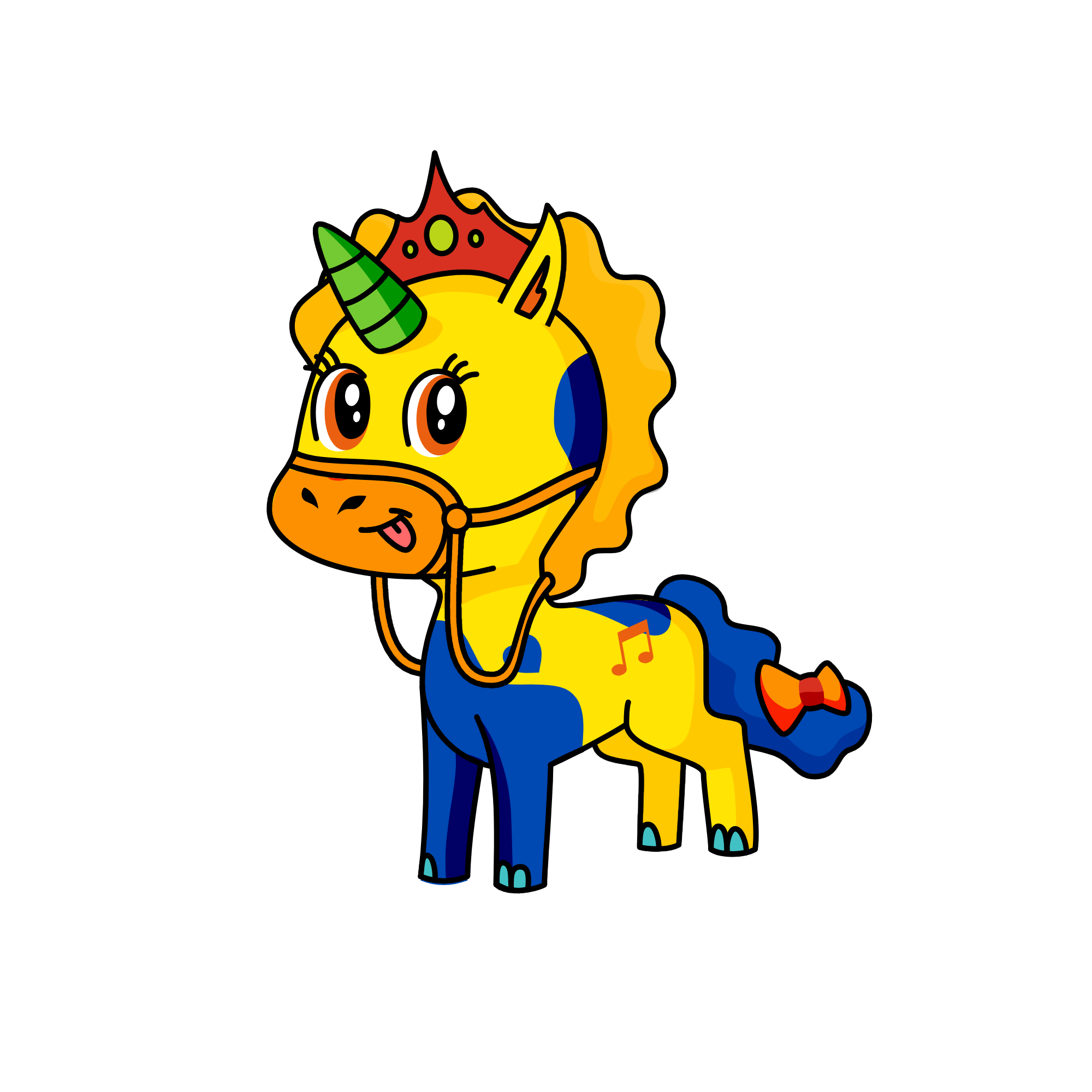 Rucksy , the unicorn