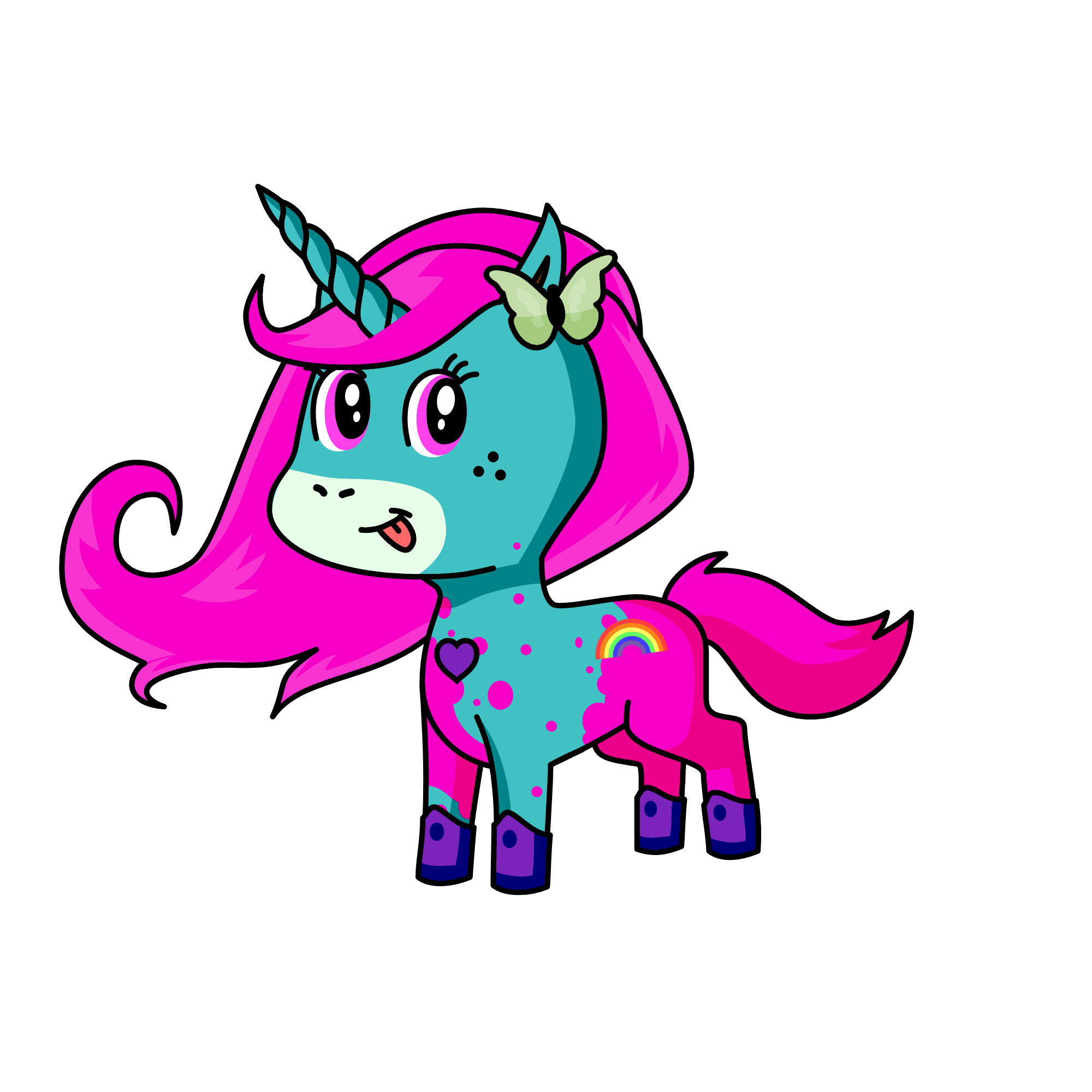 mittens, the unicorn