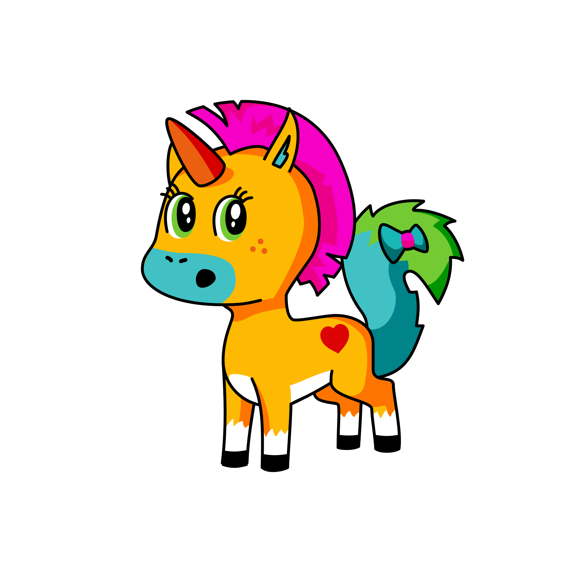 mr. man, the unicorn