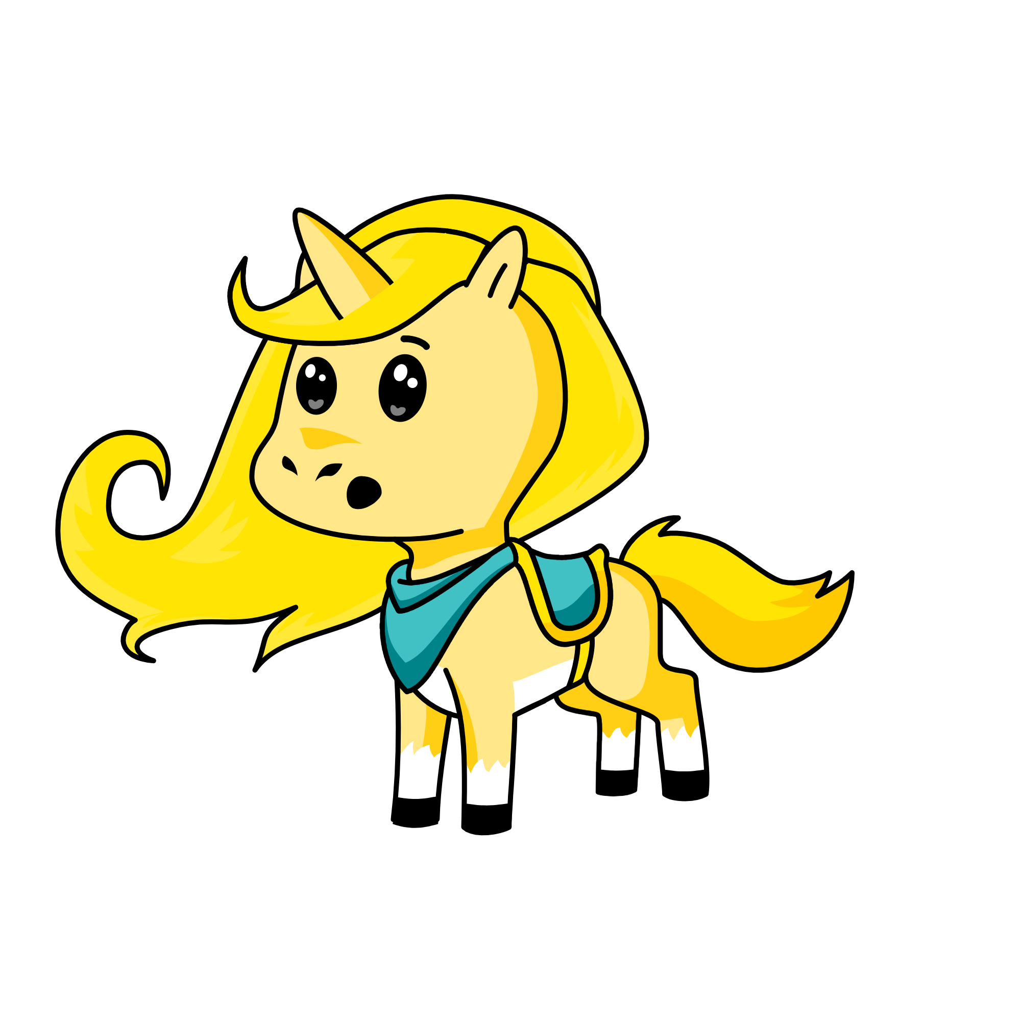 deer, the unicorn
