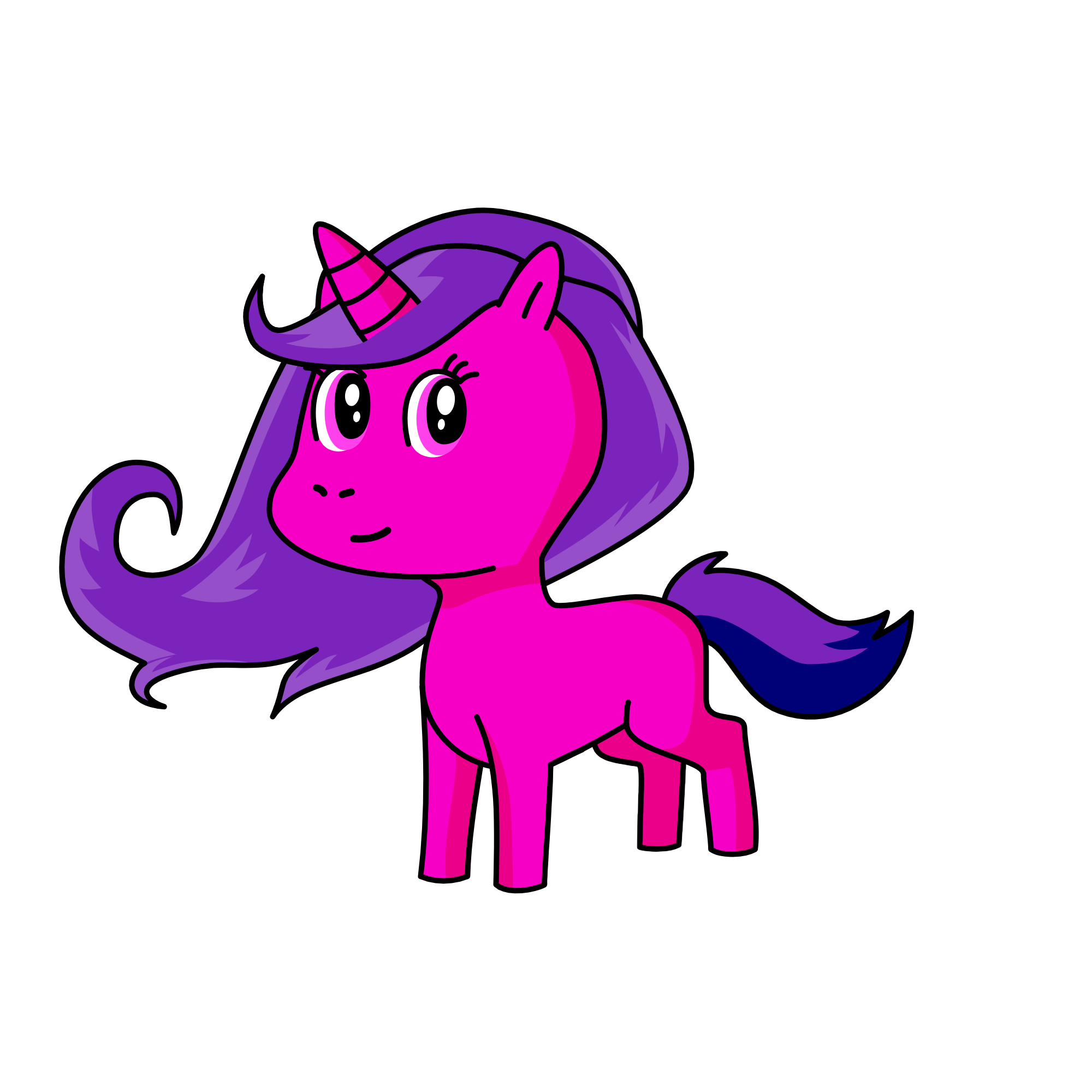 pink, the unicorn