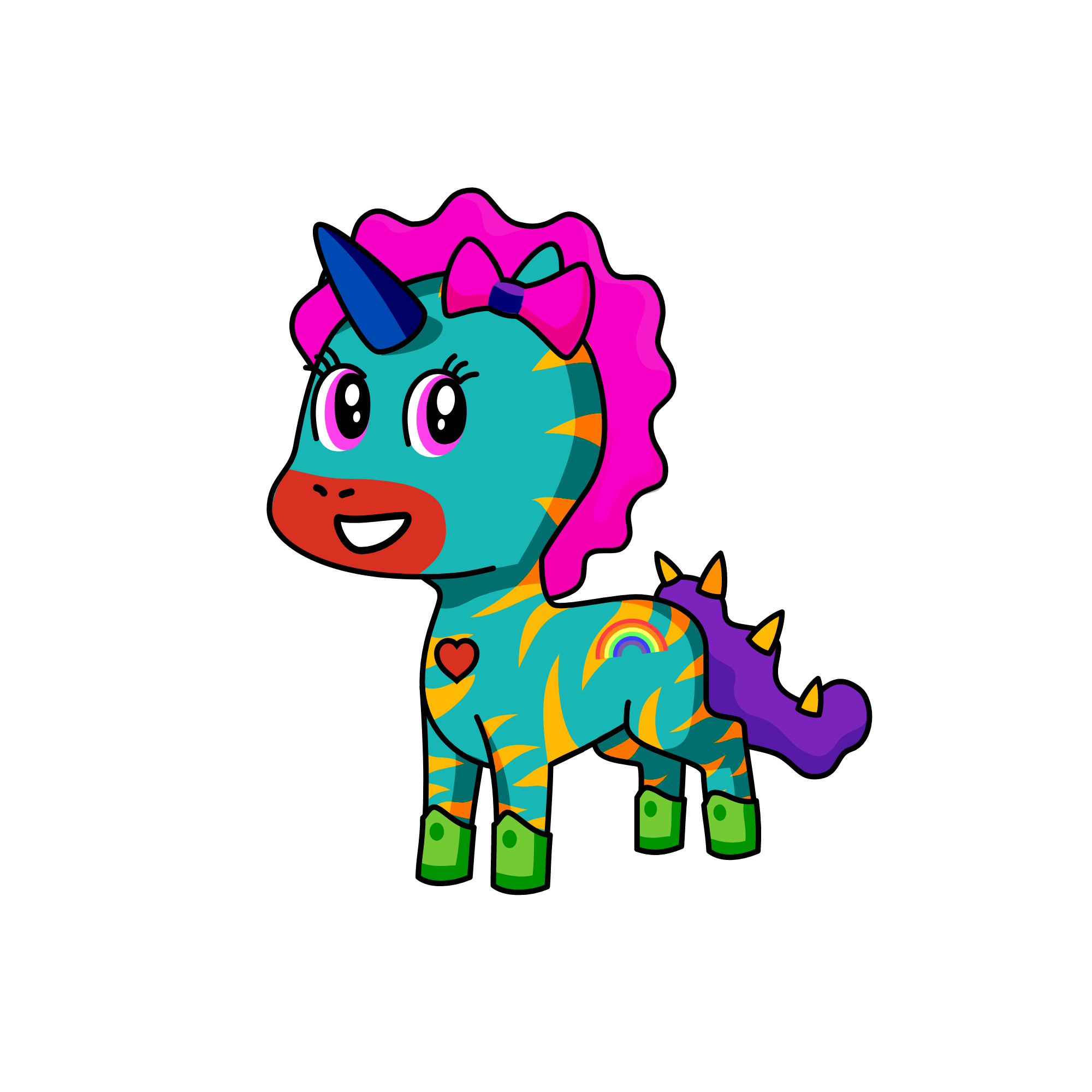 pony, the unicorn