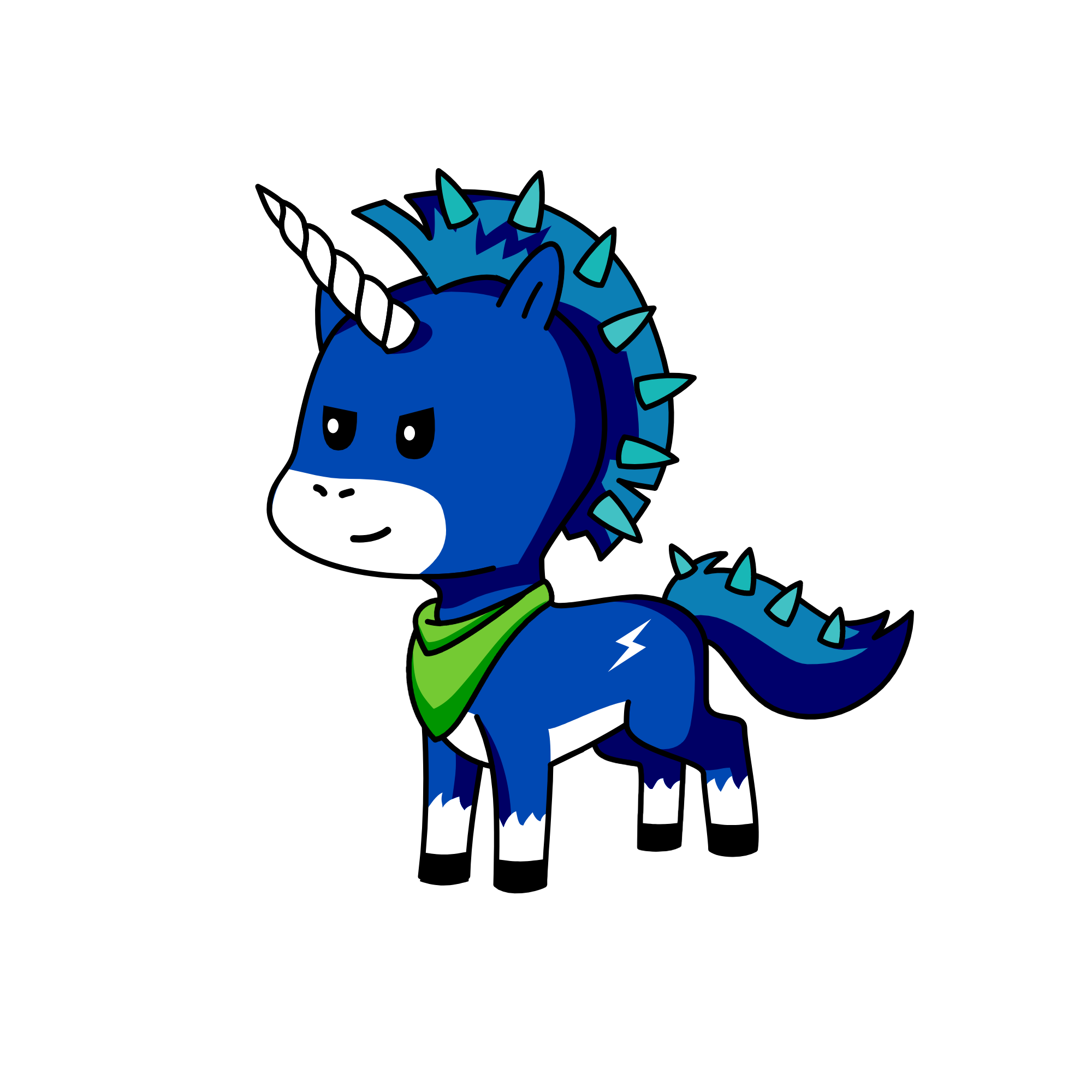 Spike, the unicorn