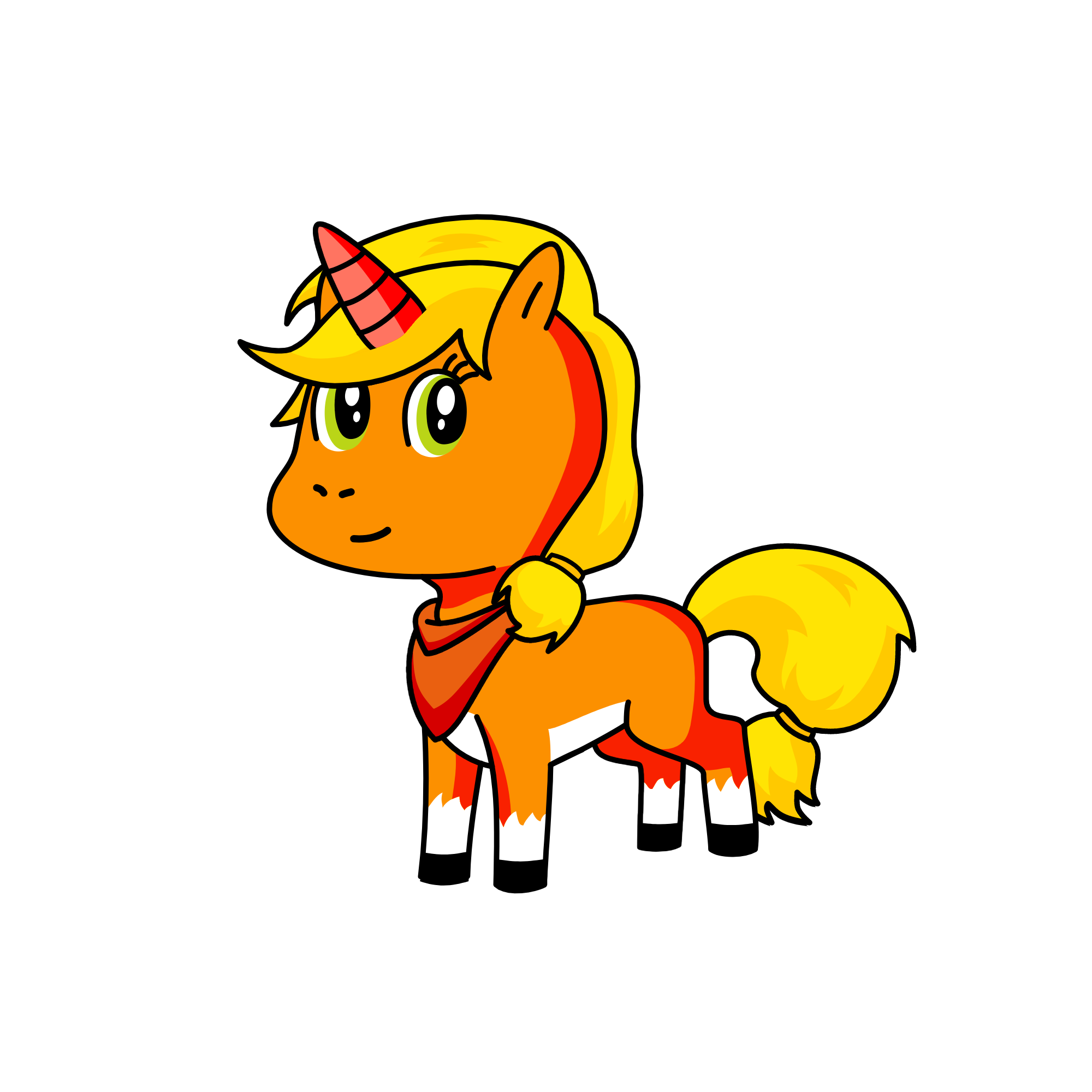 Sandy, the unicorn