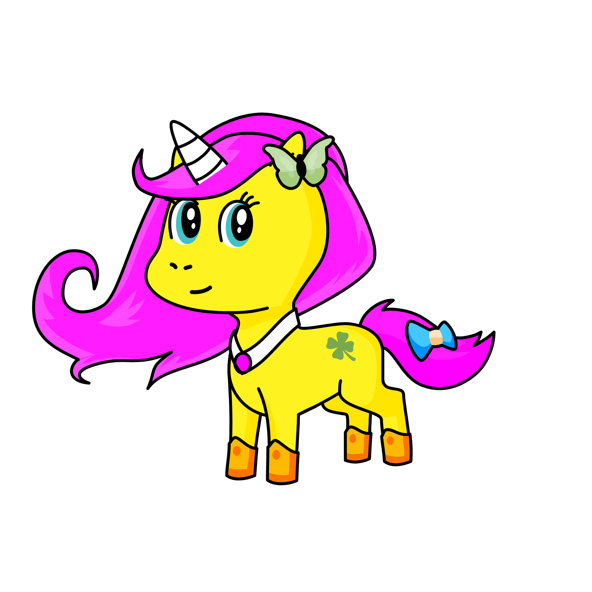 Fletter Shy, the unicorn