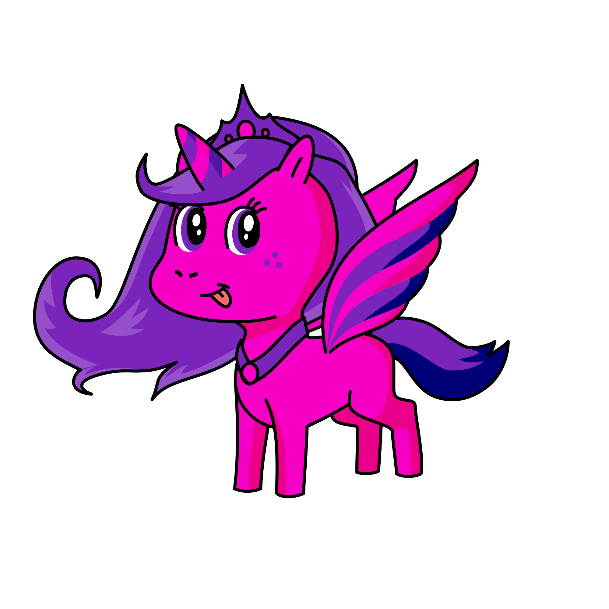Pink and purple cotton candy pink and purple cotton candy, the unicorn