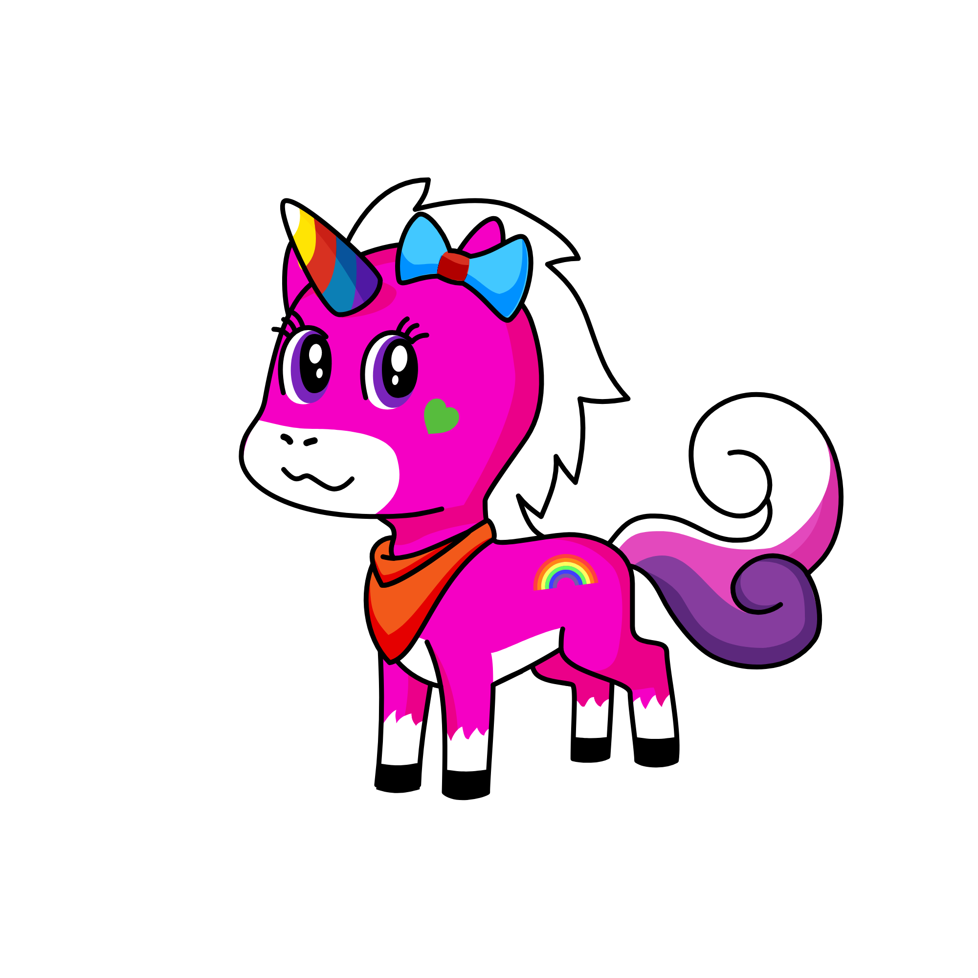 pretty poney, the unicorn