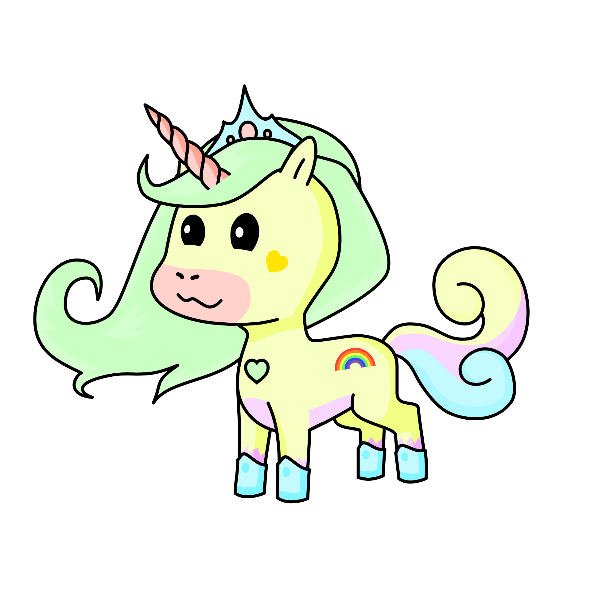 Queen Pastel, the unicorn