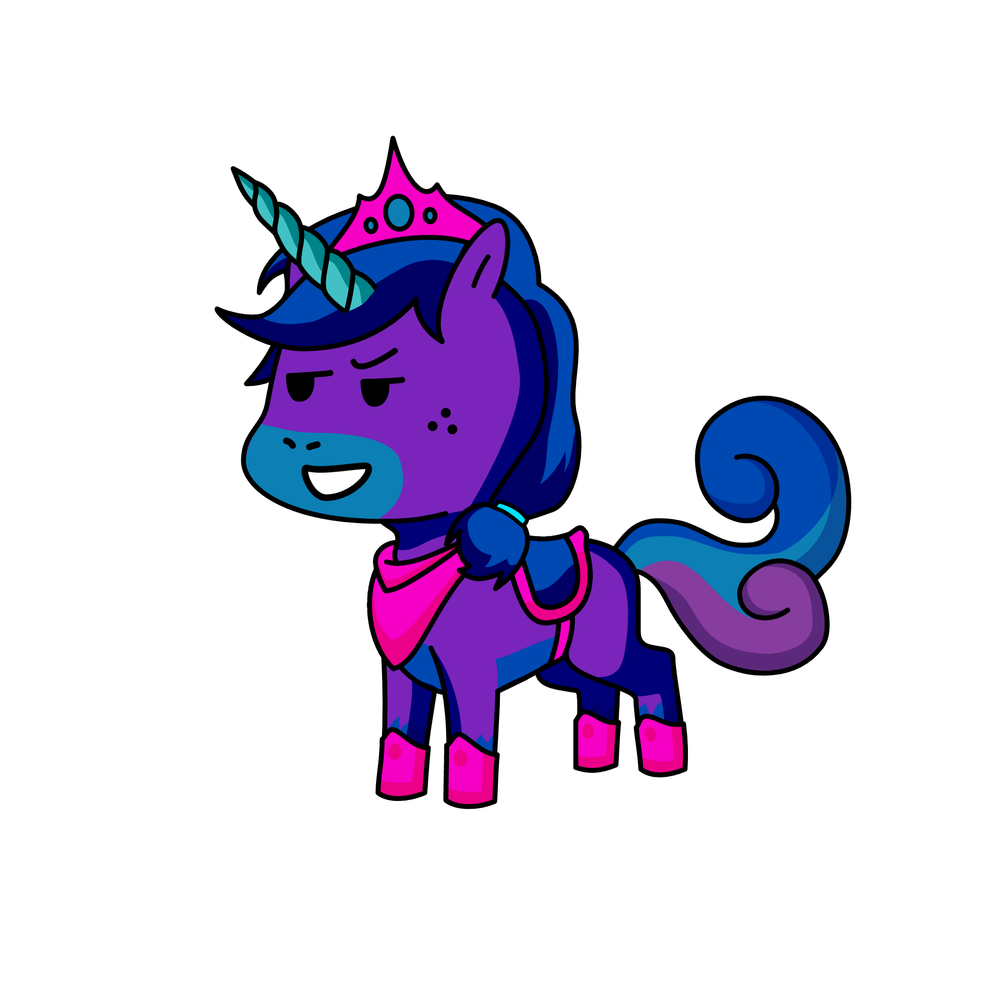 Queen Galaxy, the unicorn
