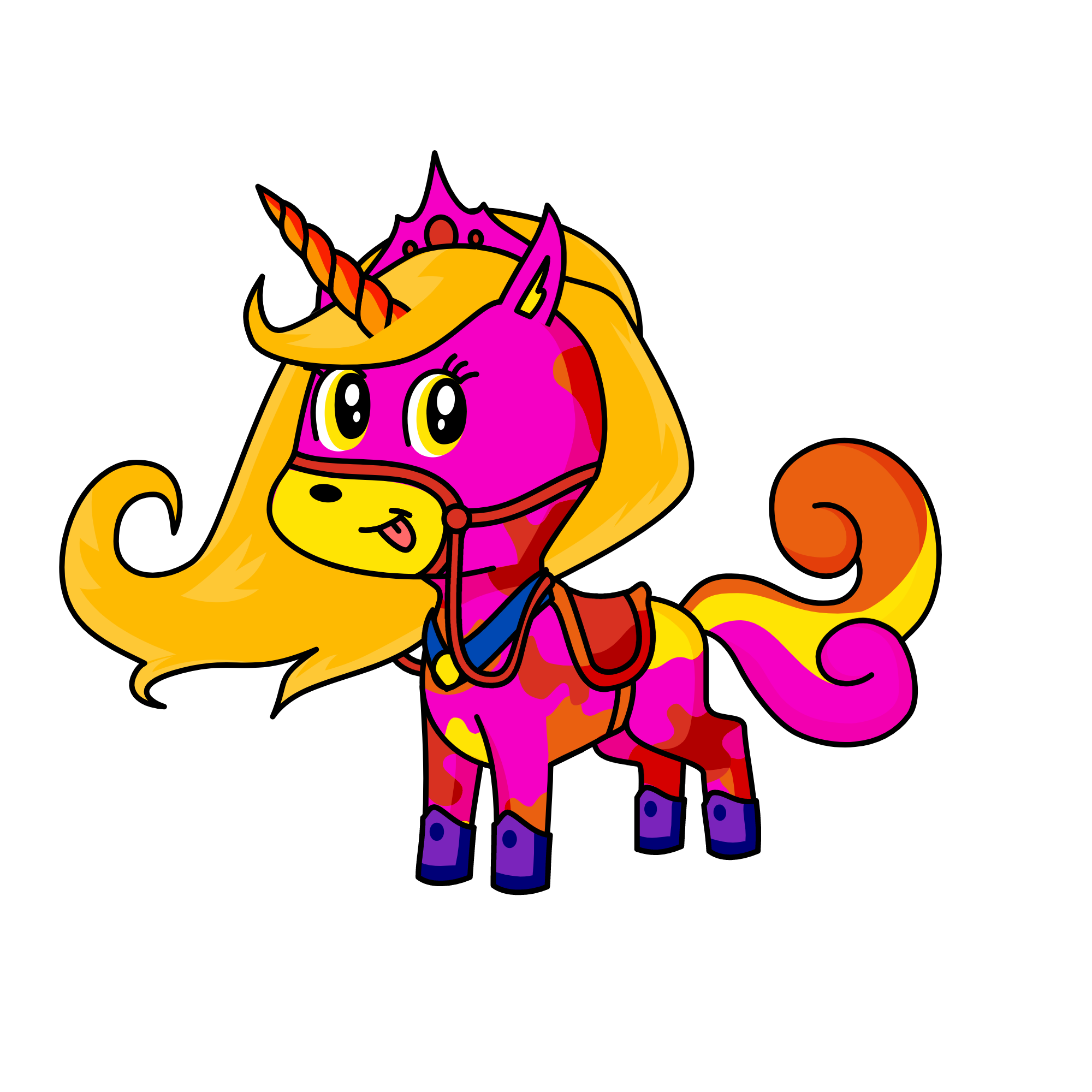 tiger, the unicorn