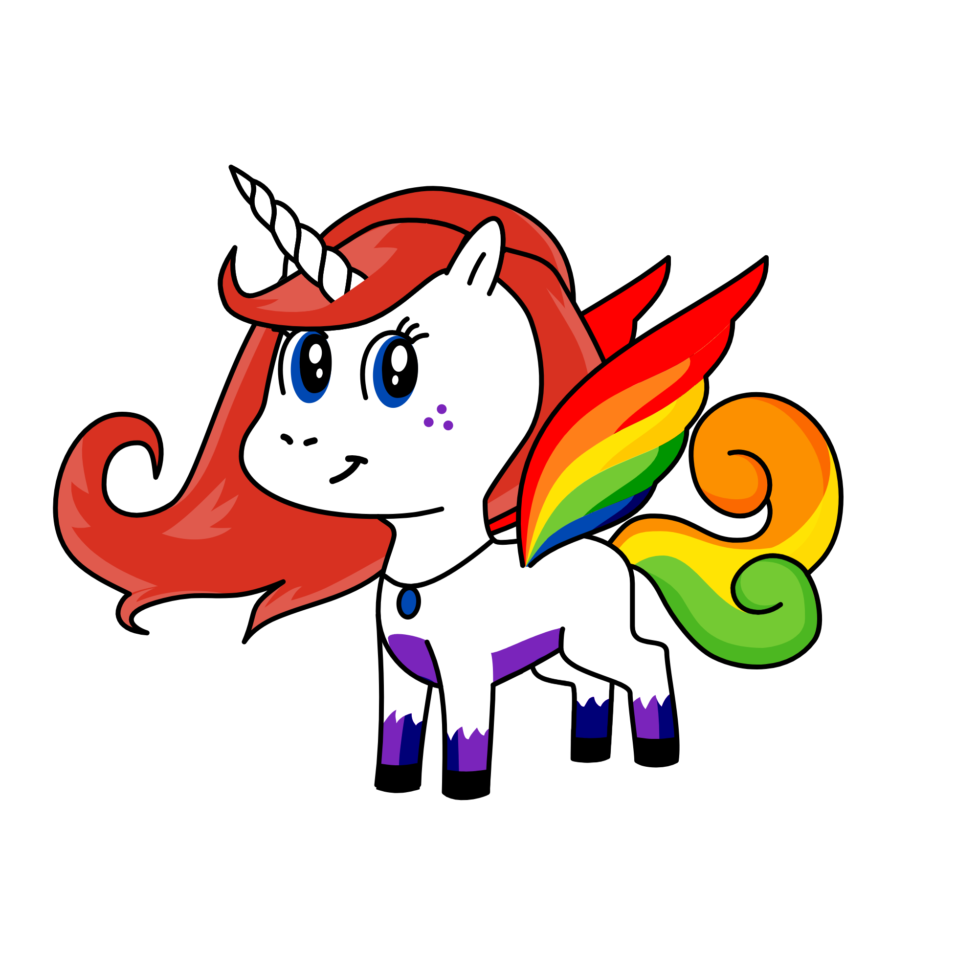 rainbow, the unicorn