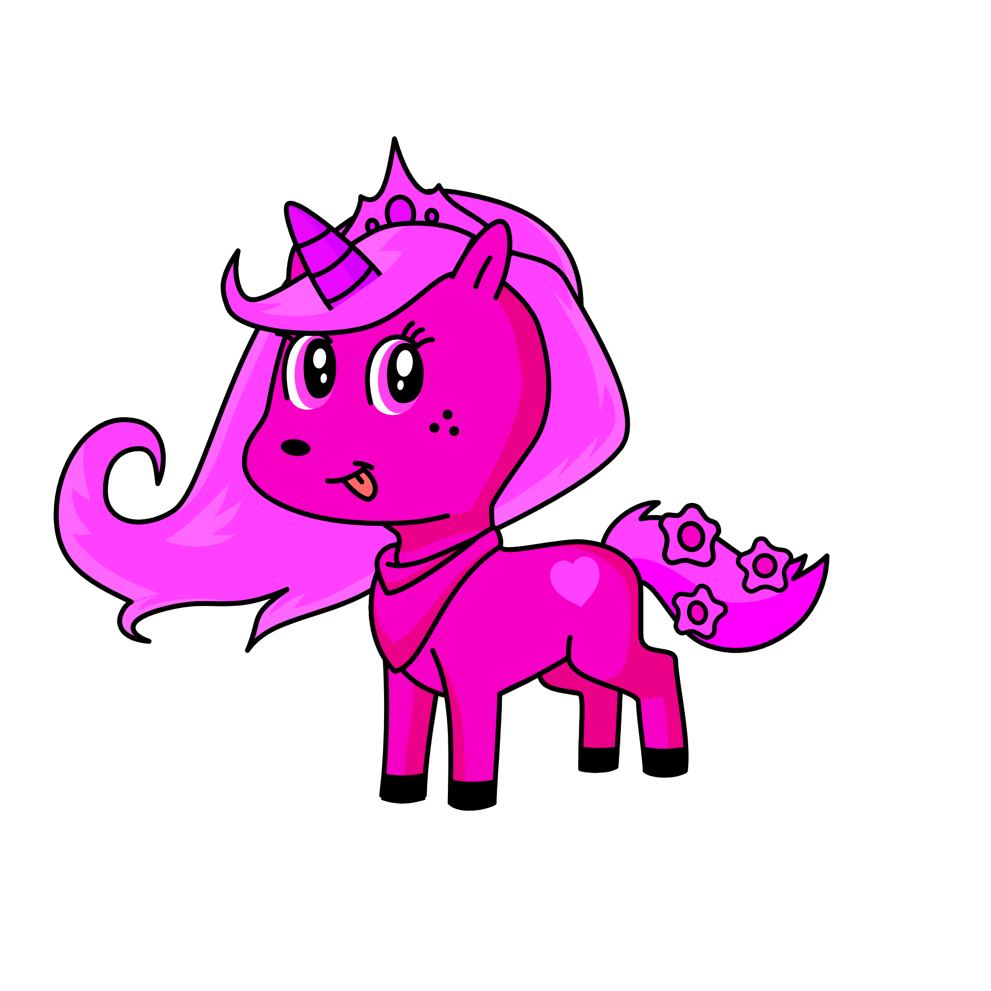 pinki, the unicorn