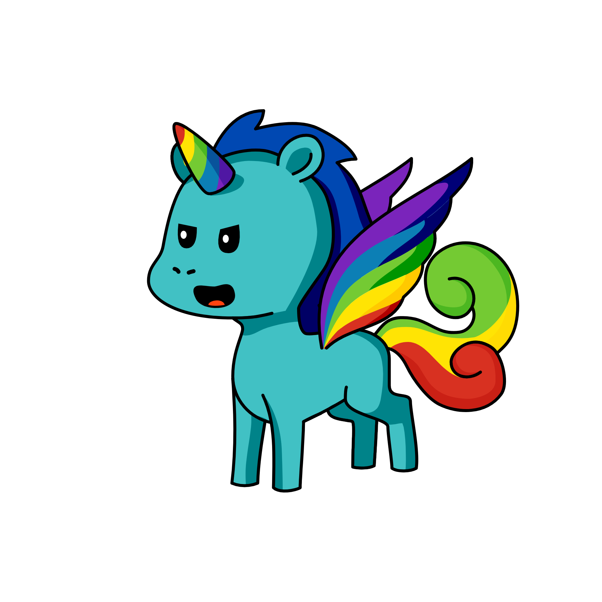 Rainbowdash, the unicorn