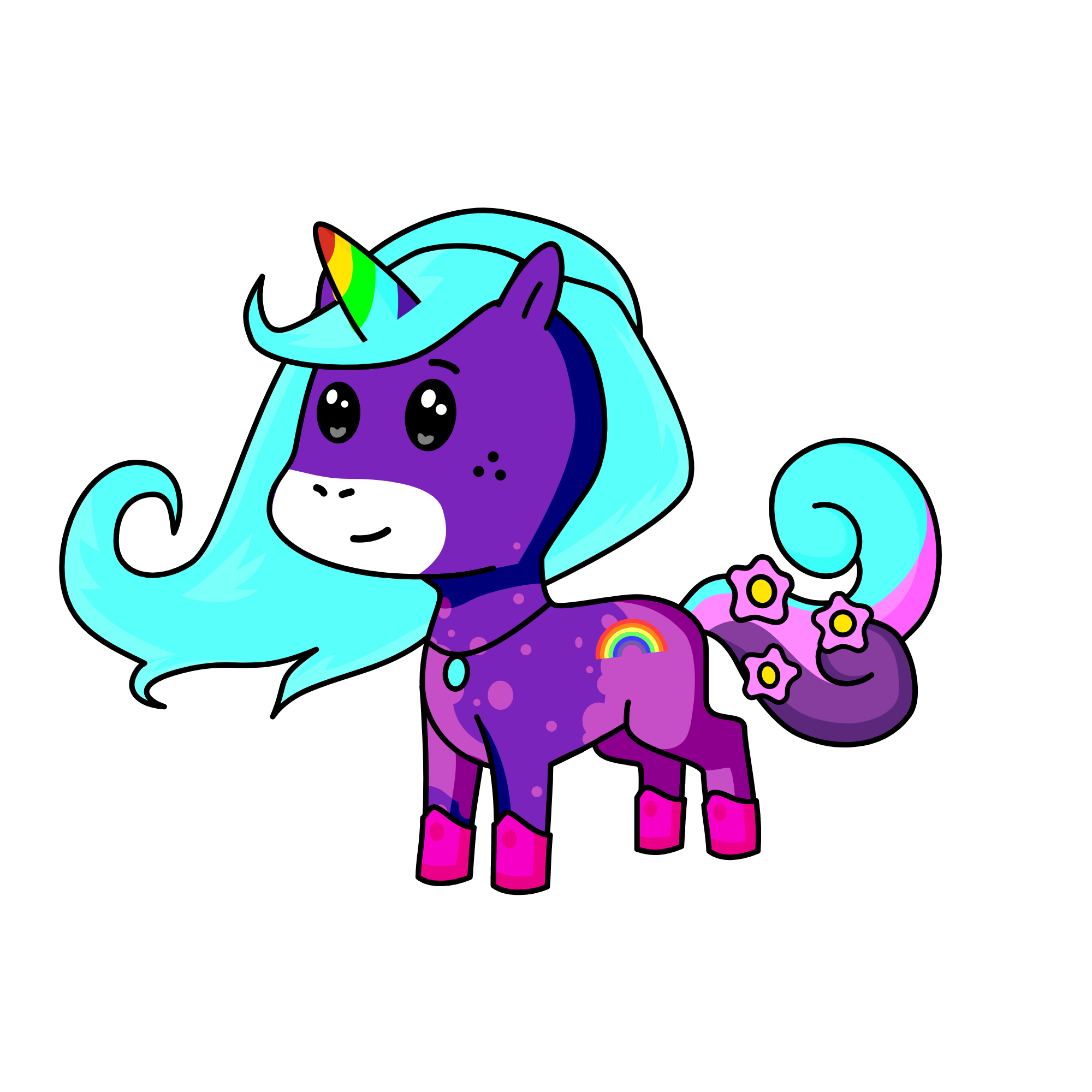 Cuteness, the unicorn