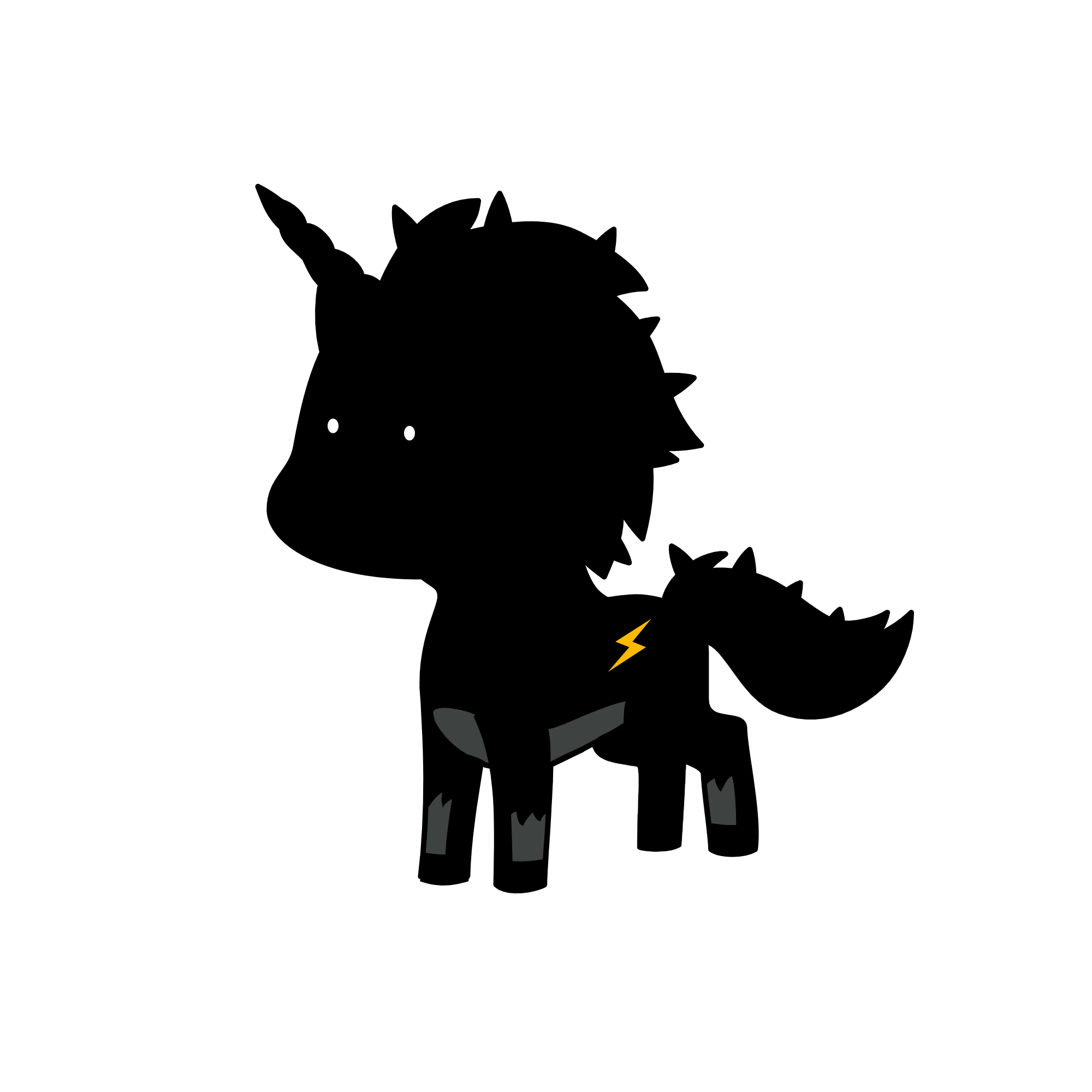 Black Ninja, the unicorn